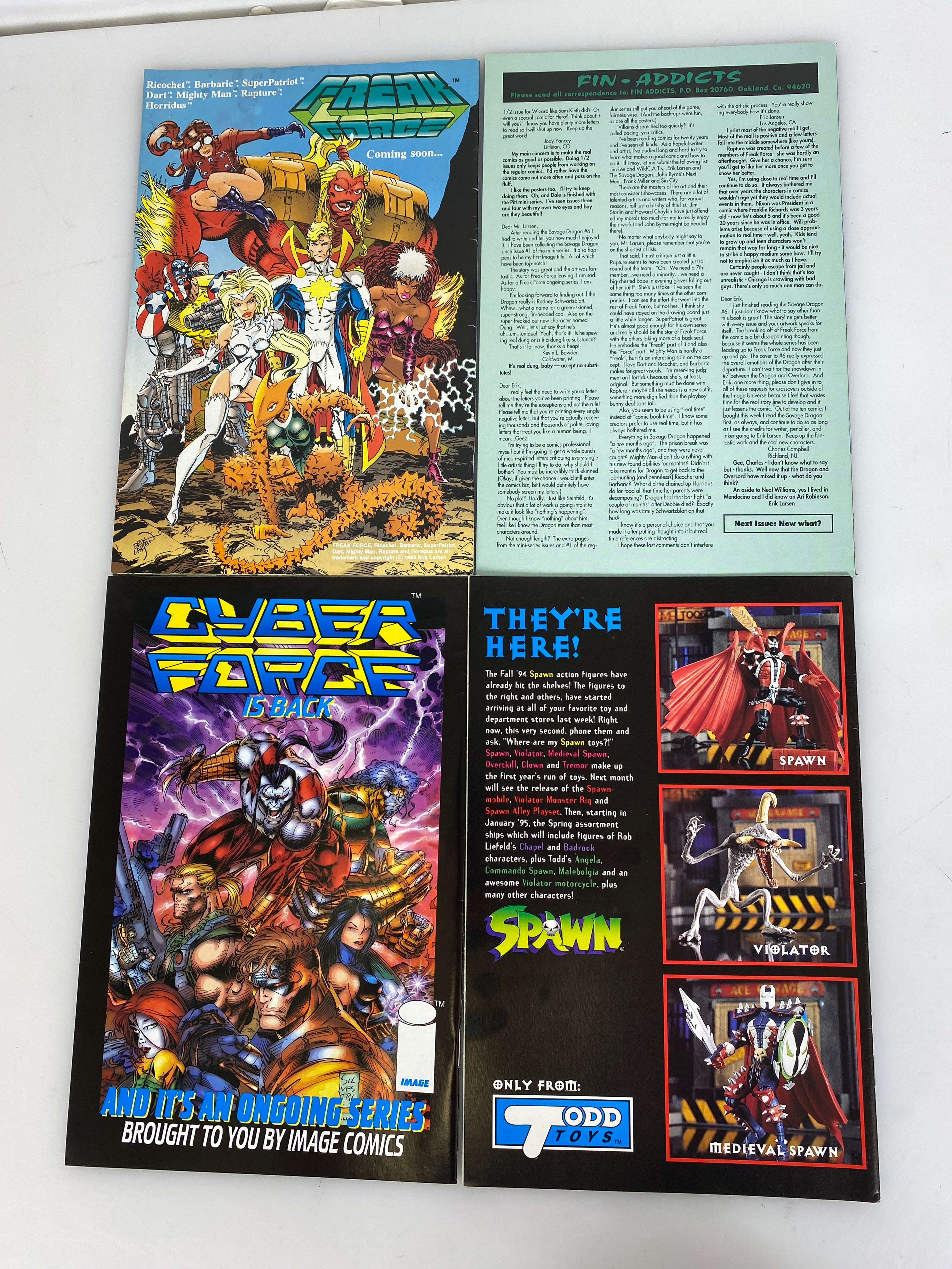 Lot of 4 Savage Dragon Image Comics 1993-1994