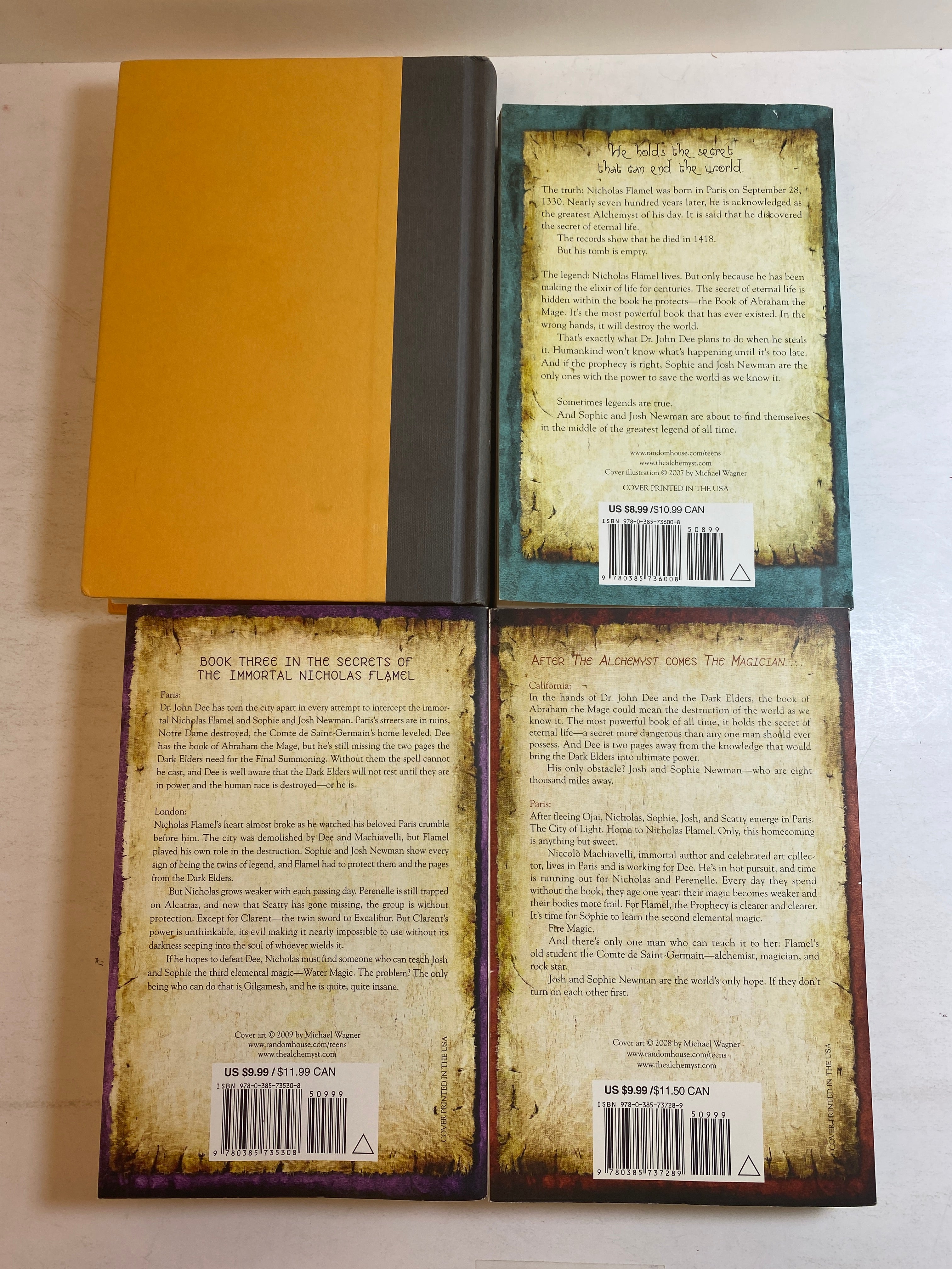 Lot of 4 Secrets of Immortal Series Nicholas Flamel 2007-2010