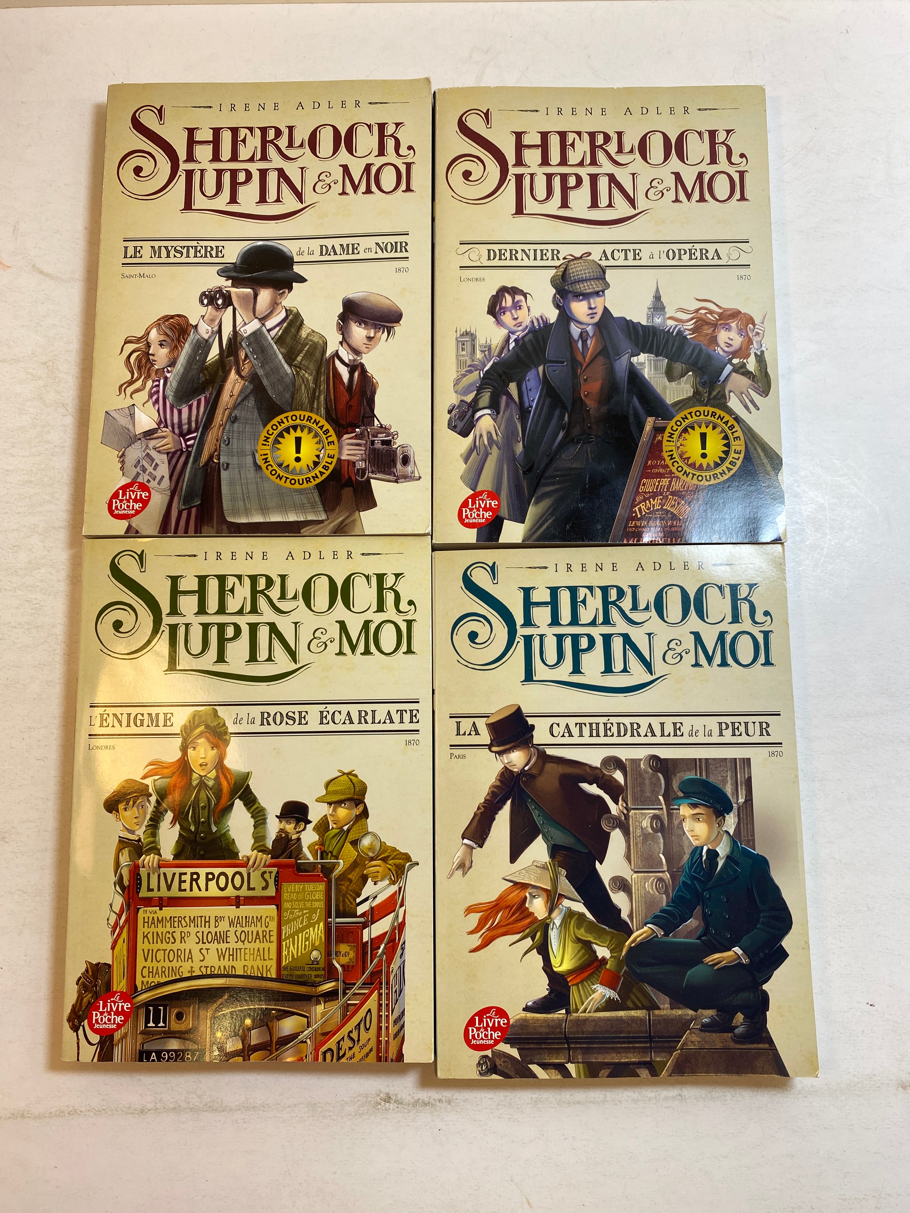 Lot of 4 Sherlock Lupin & Moi French Mystery Novels 2022