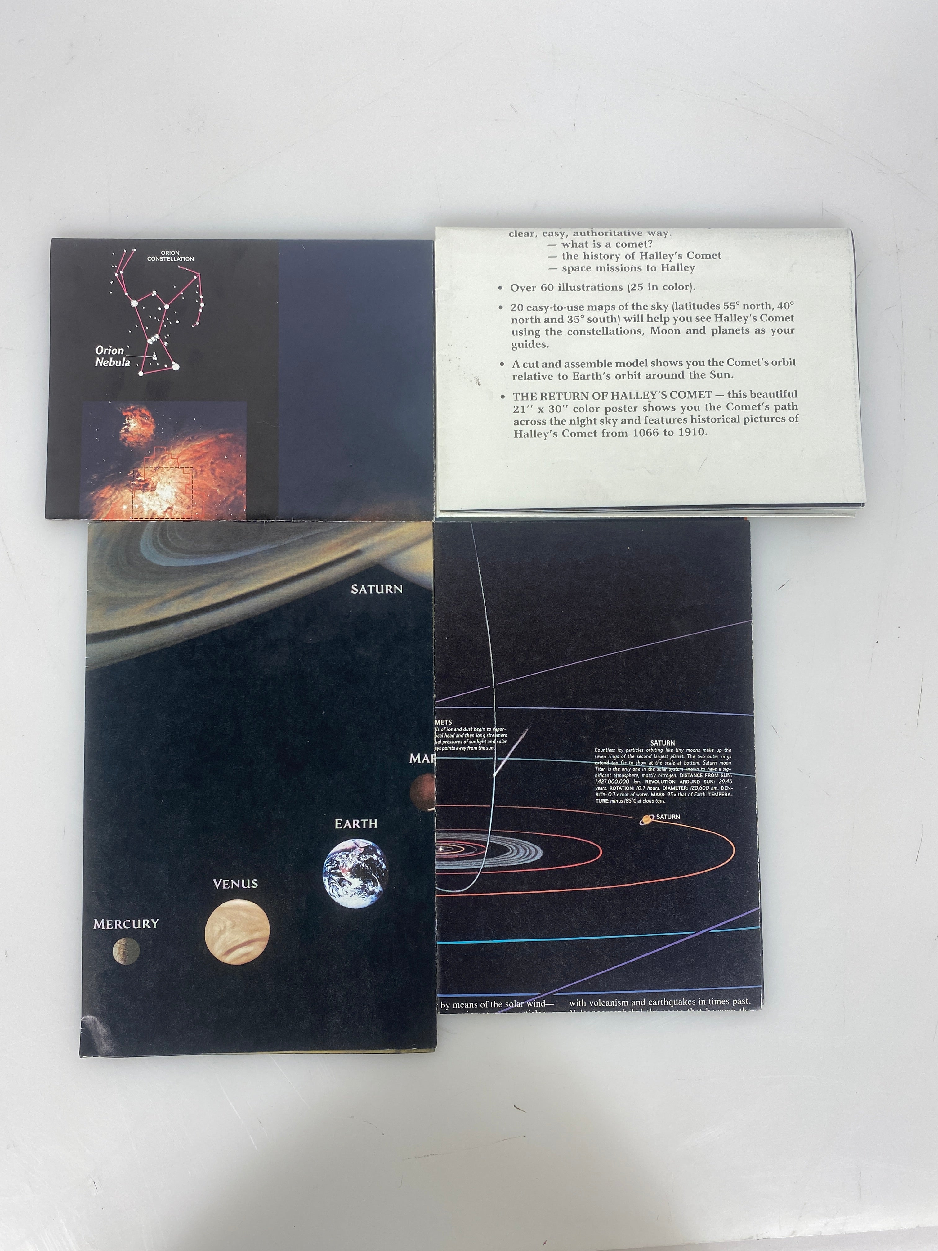 Lot of 4 Space Wall Posters; National Geographic & Astromedia Corp.