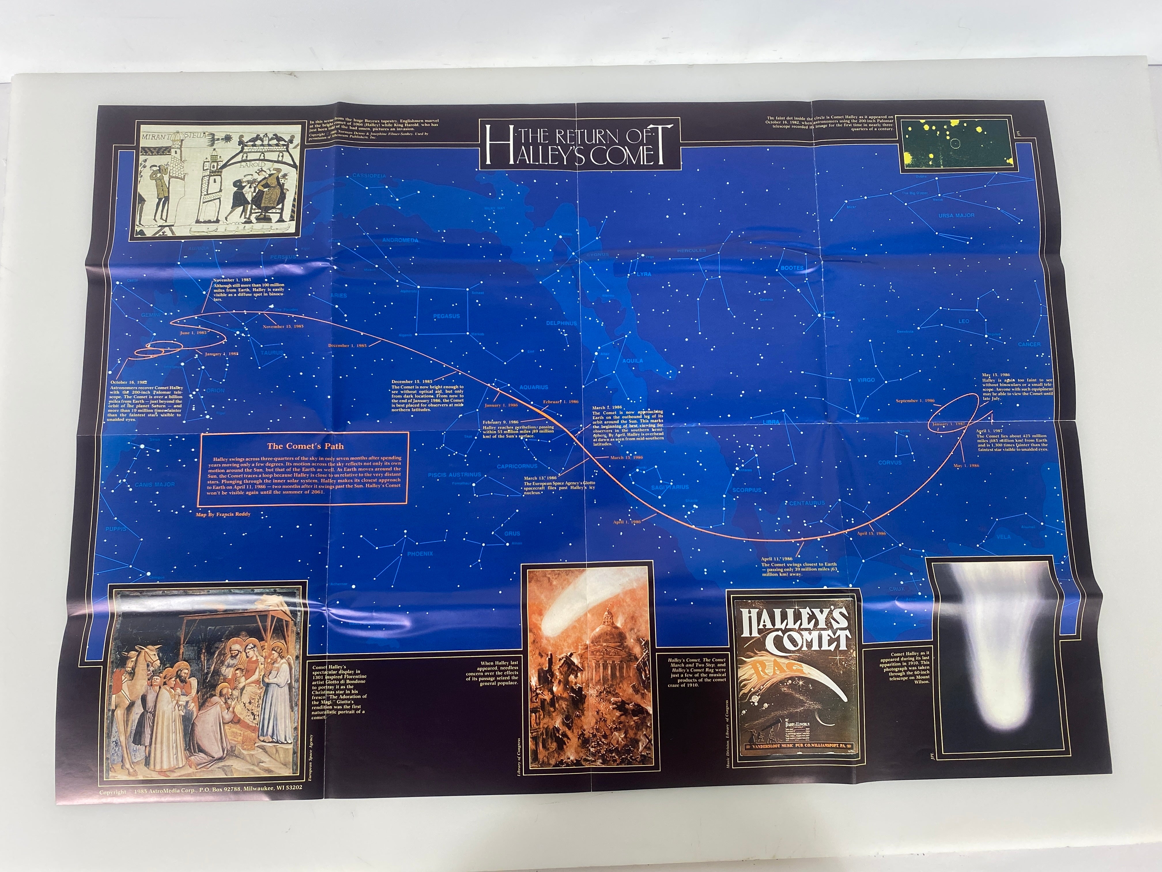 Lot of 4 Space Wall Posters; National Geographic & Astromedia Corp.