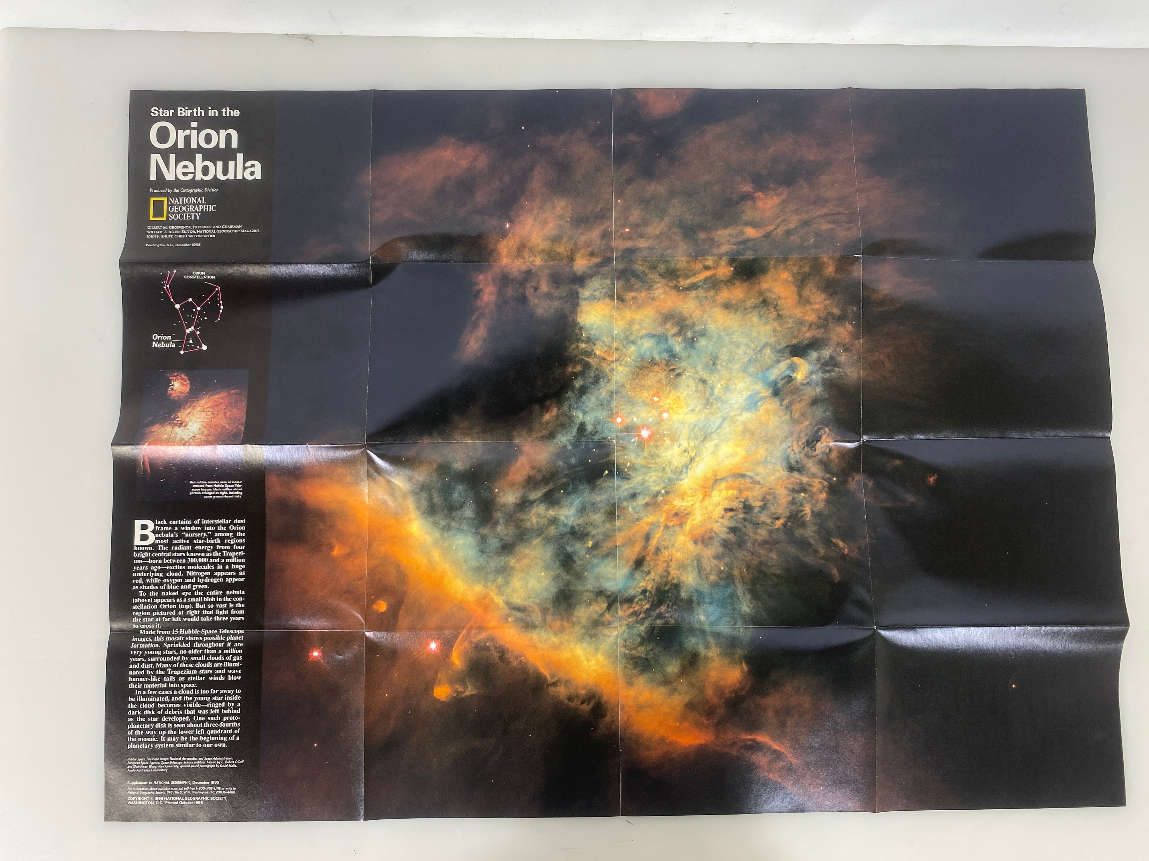 Lot of 4 Space Wall Posters; National Geographic & Astromedia Corp.