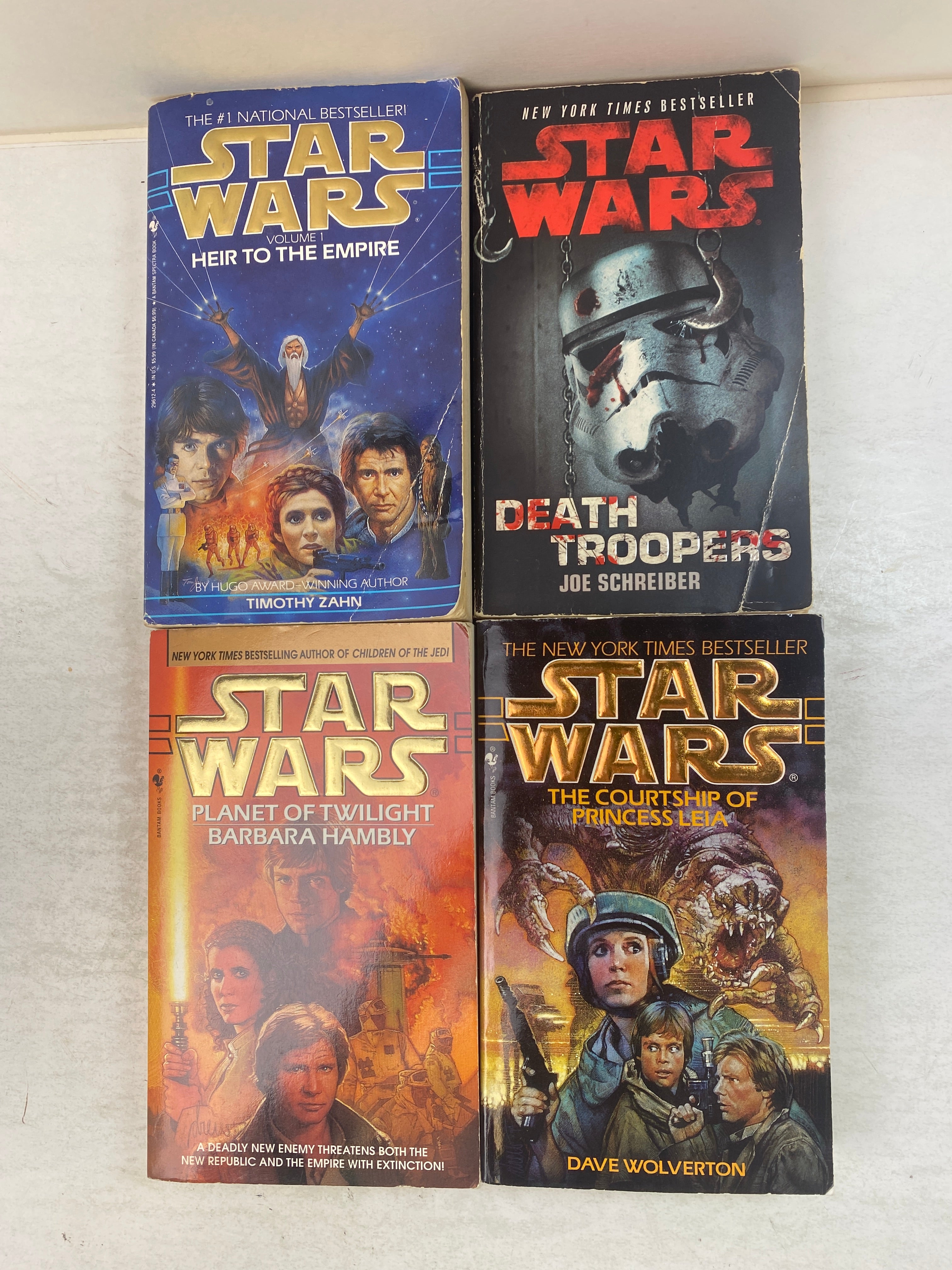Lot of 4 Star Wars Paperbacks 1991-2010