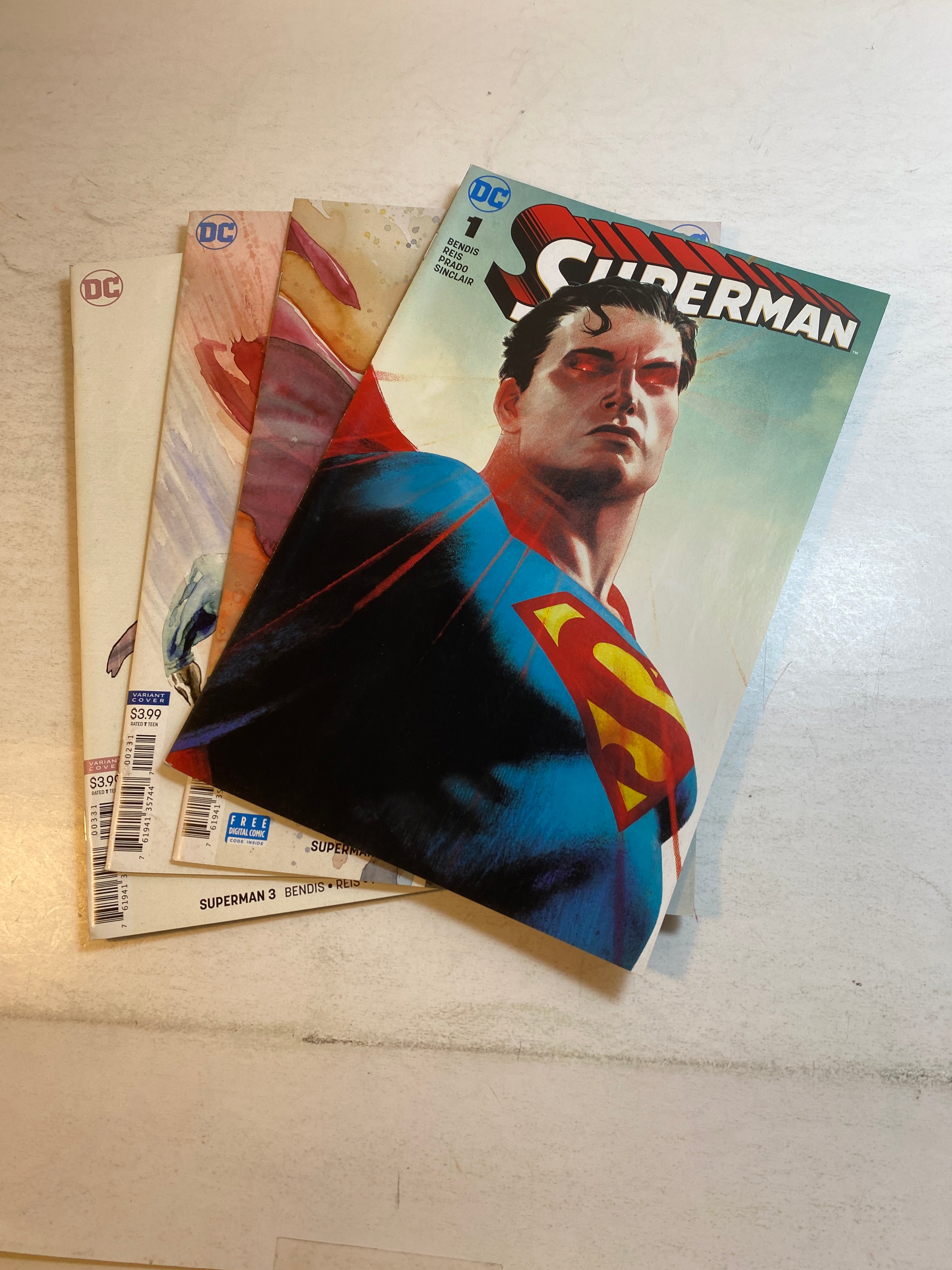 Lot of 4 Superman DC Comics Variant Covers 2018