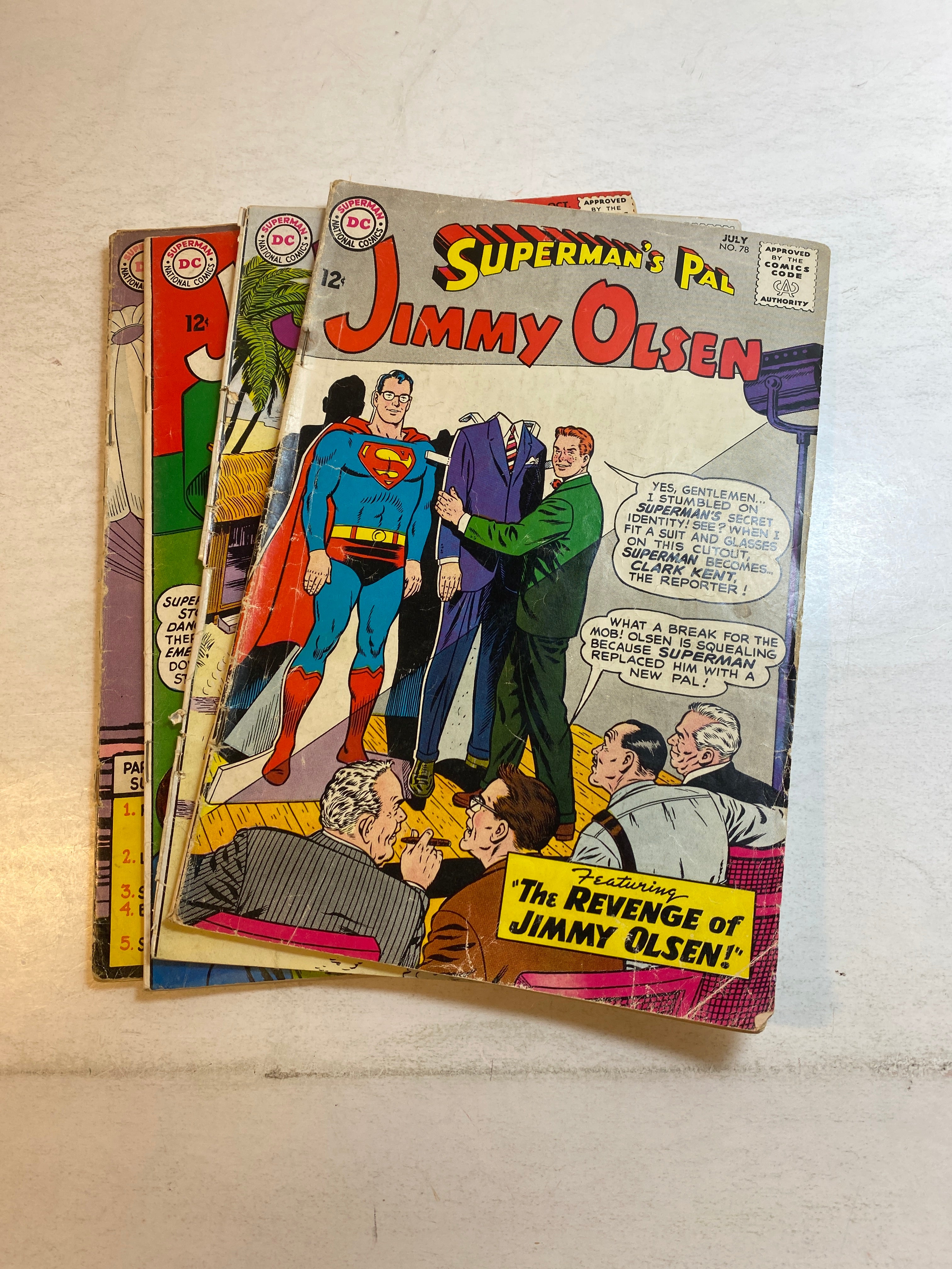 Lot of 4 Superman's Pal Jimmy Olsen DC Comics 1964-1965