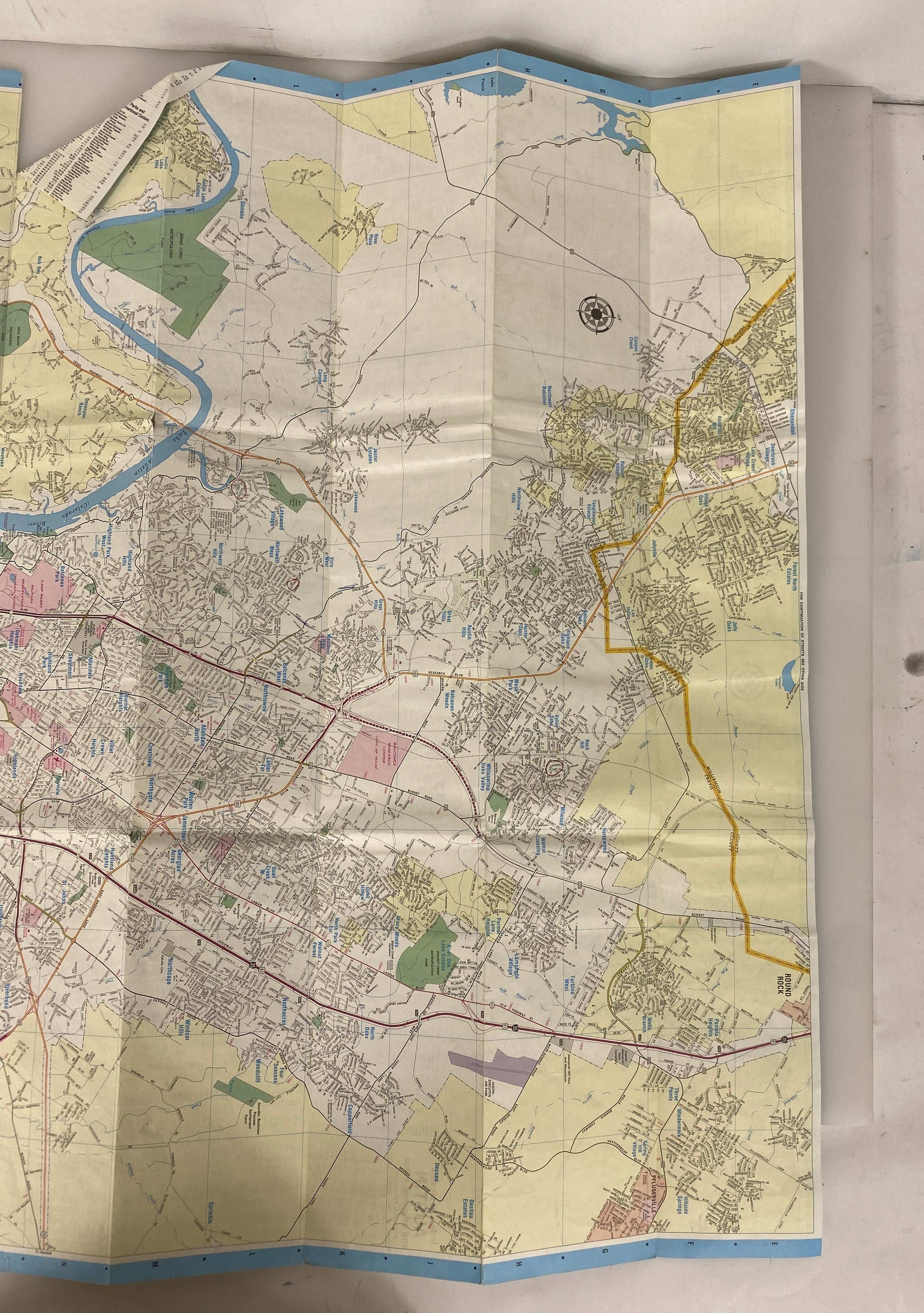 Lot of 4 Texas Maps incl Austin and Houston City Maps