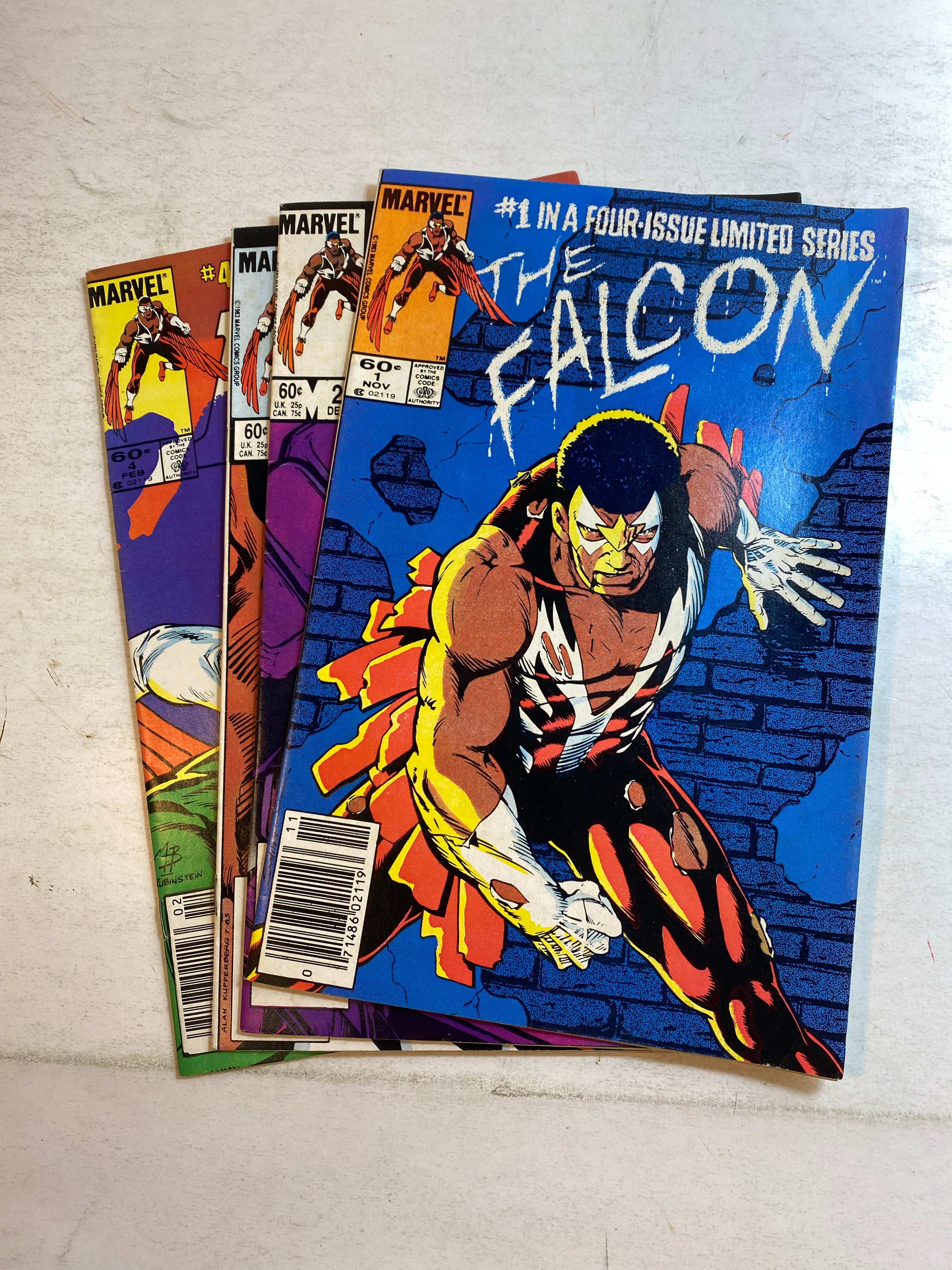 Lot of 4 The Falcon Marvel Comics 1983