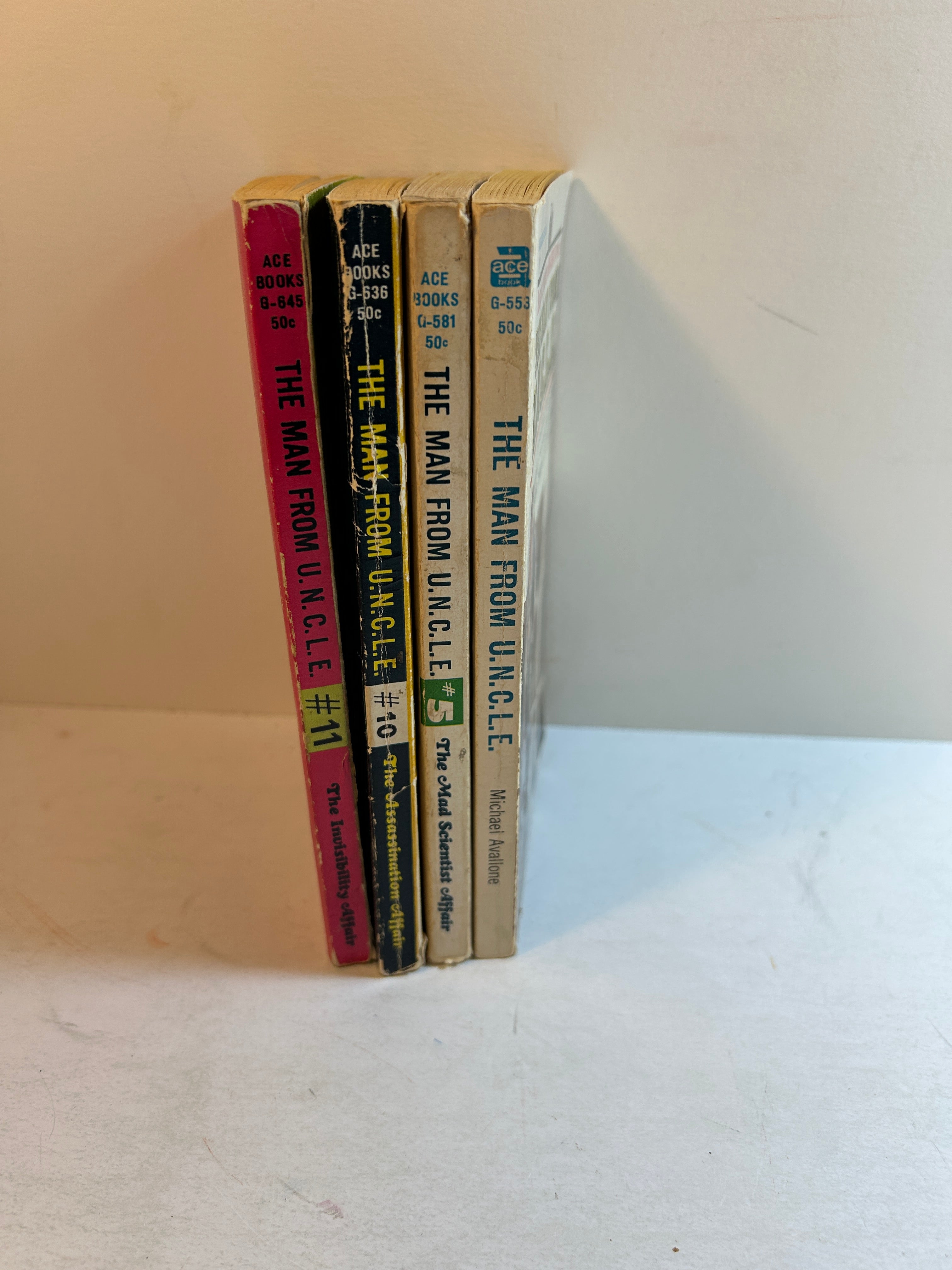 Lot of 4 The Man from U.N.C.L.E. Novels 1965-1967 SC