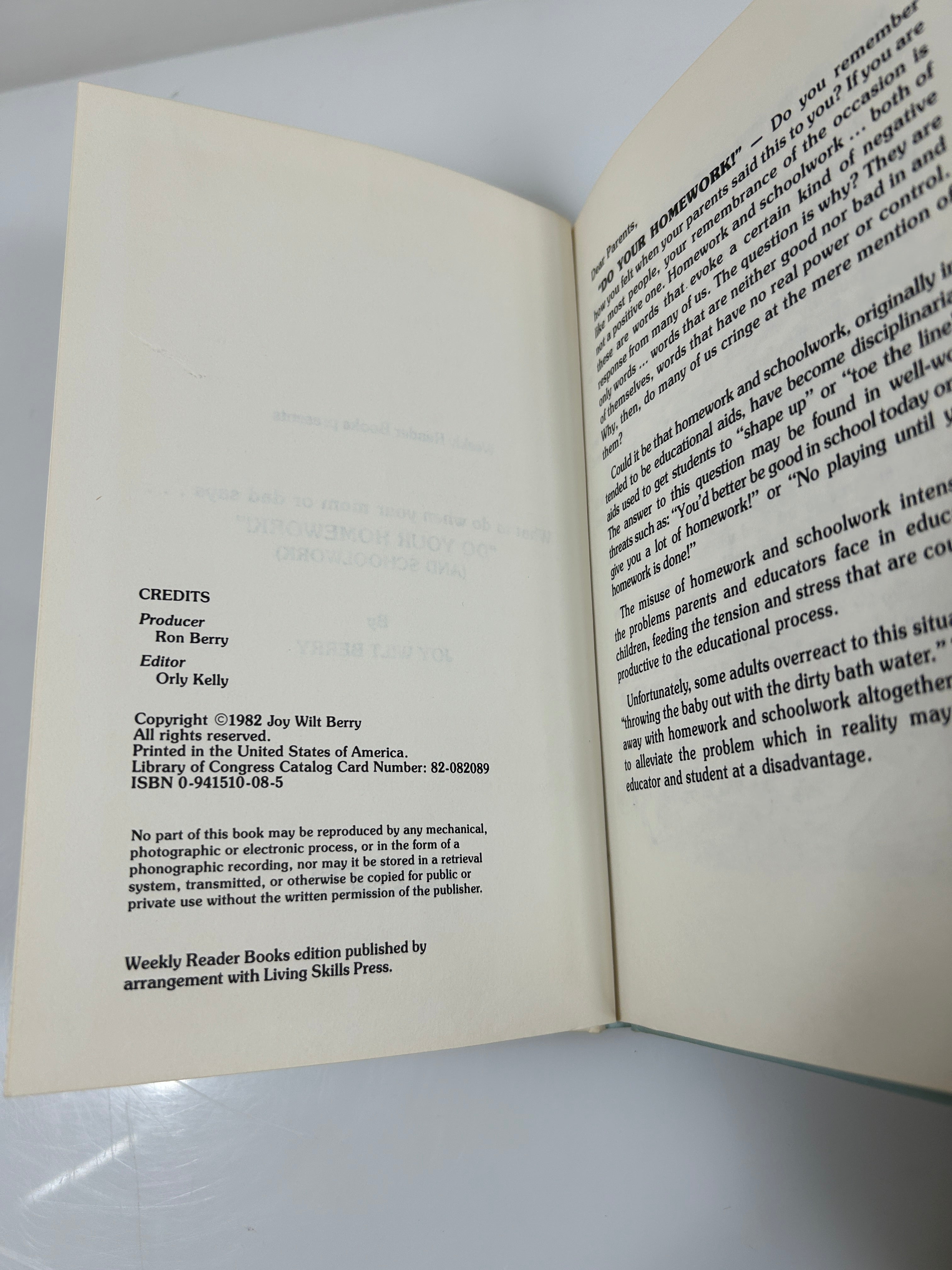 Lot of 4 The Survival Series for Kids What to Do When by Joy Wilt Berry 1982 HC