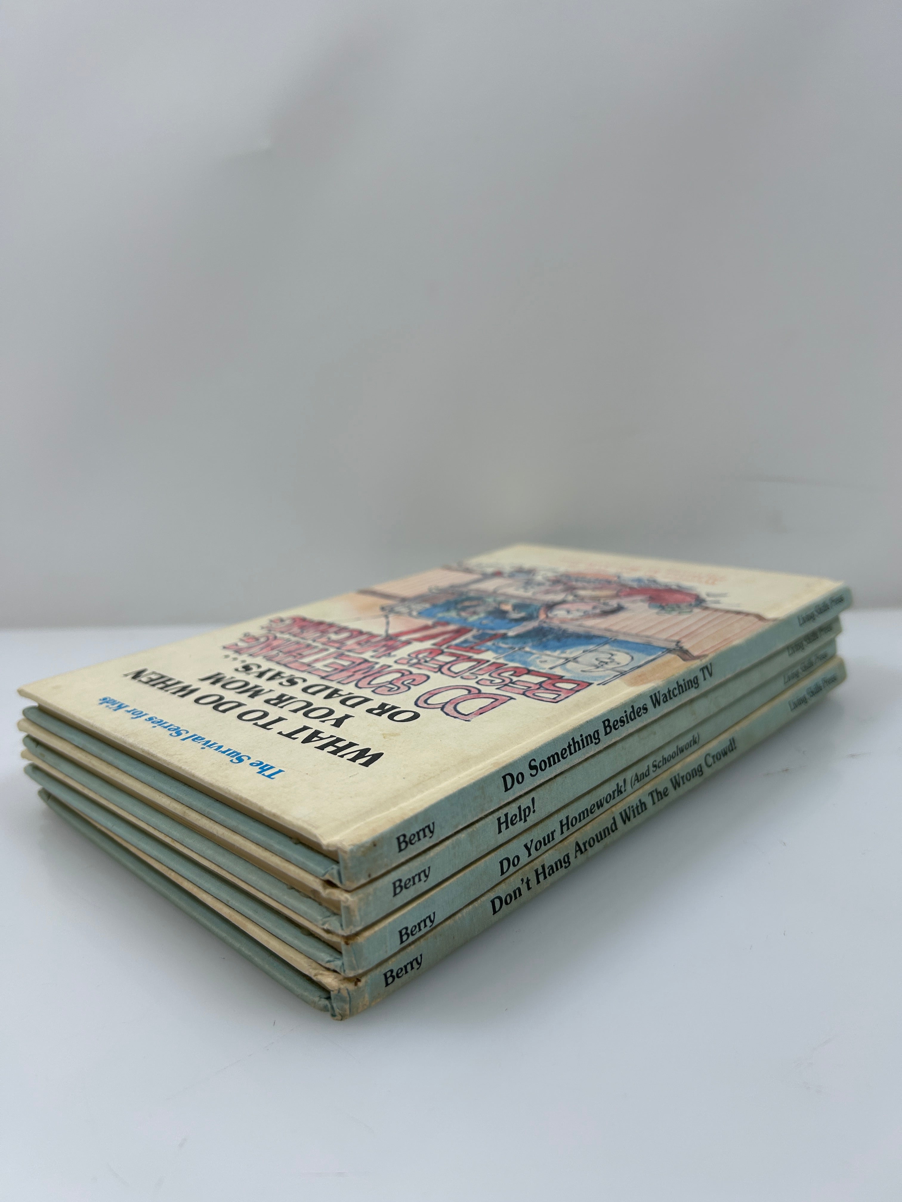 Lot of 4 The Survival Series for Kids What to Do When by Joy Wilt Berry 1982 HC