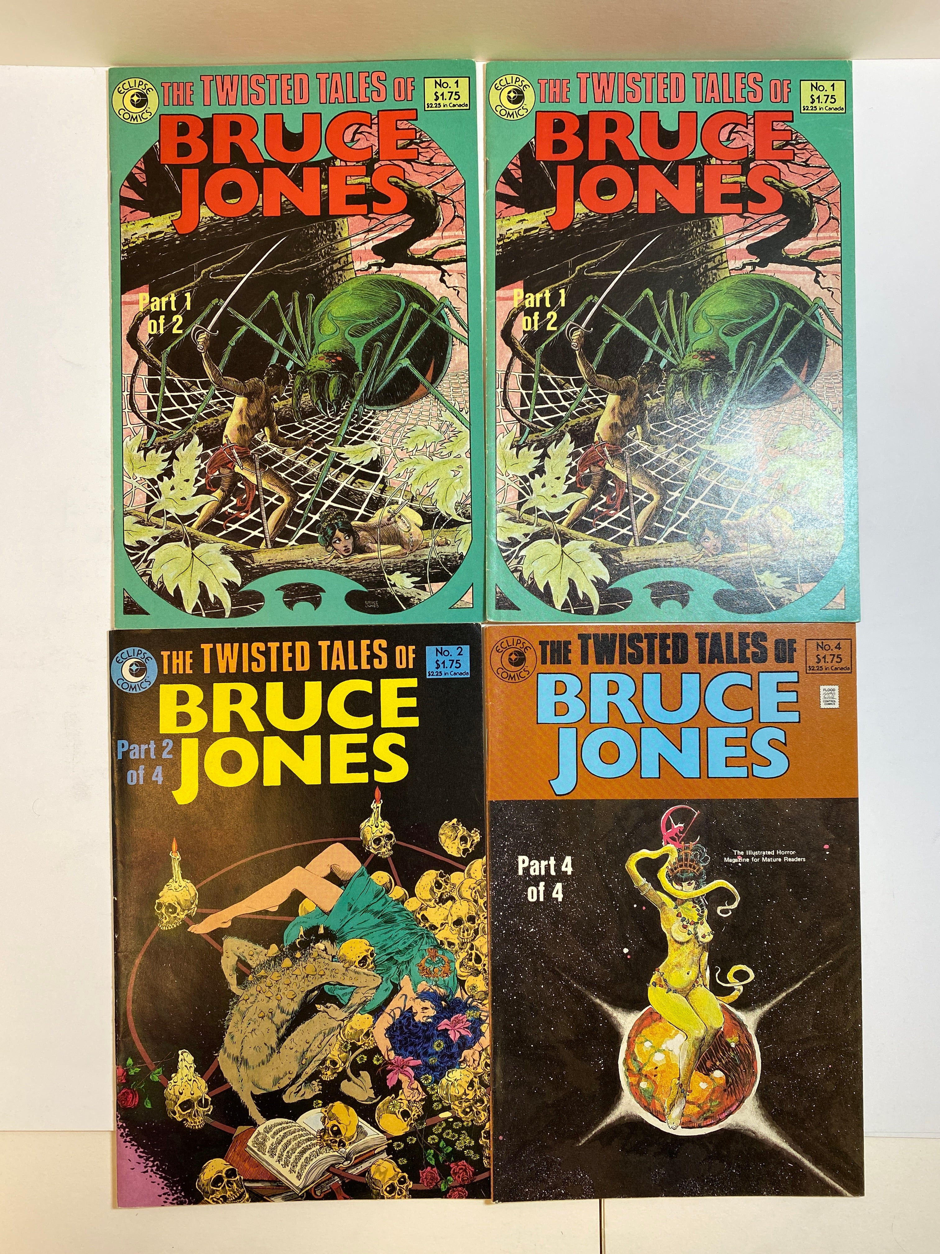 Lot of 4 Twisted Tales of Bruce Jones Eclipse Comics 1986