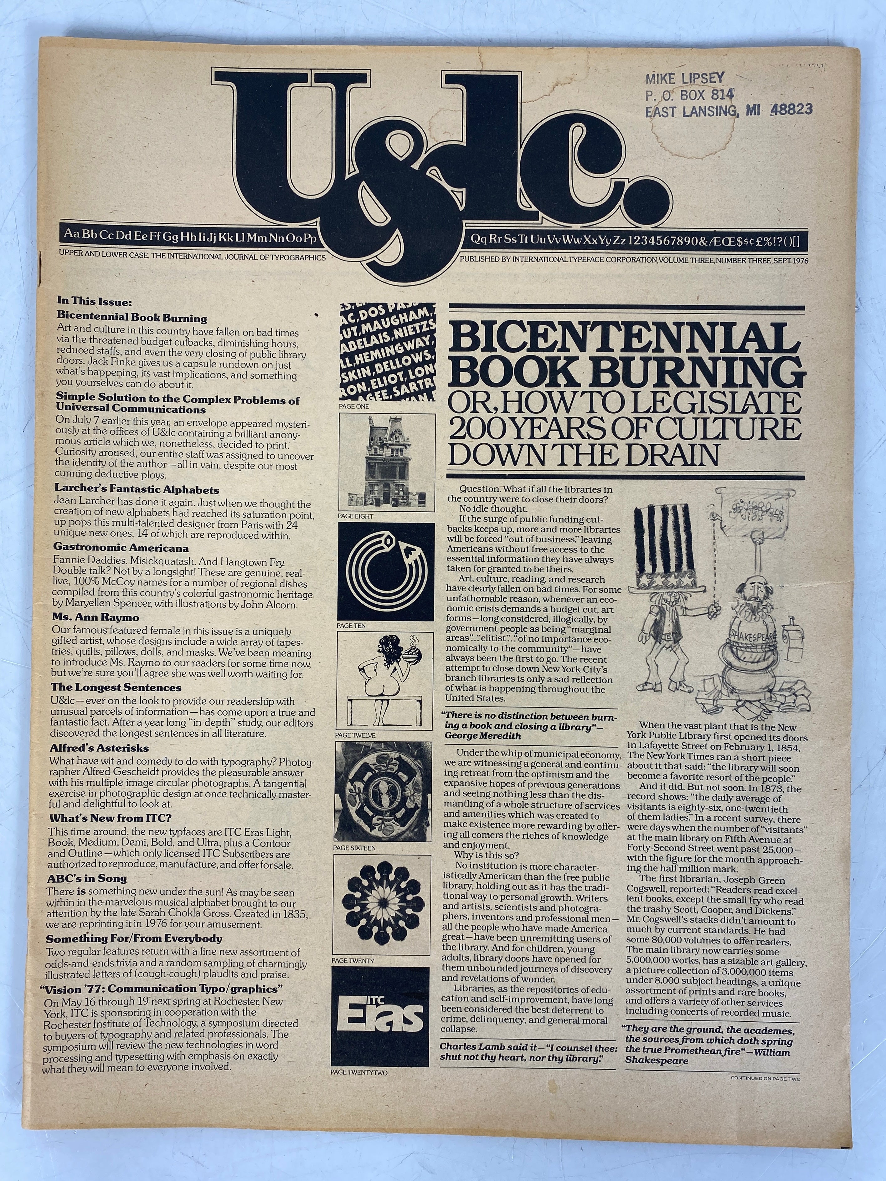 Lot of 4 Upper and Lower Case Magazine (1976) Complete