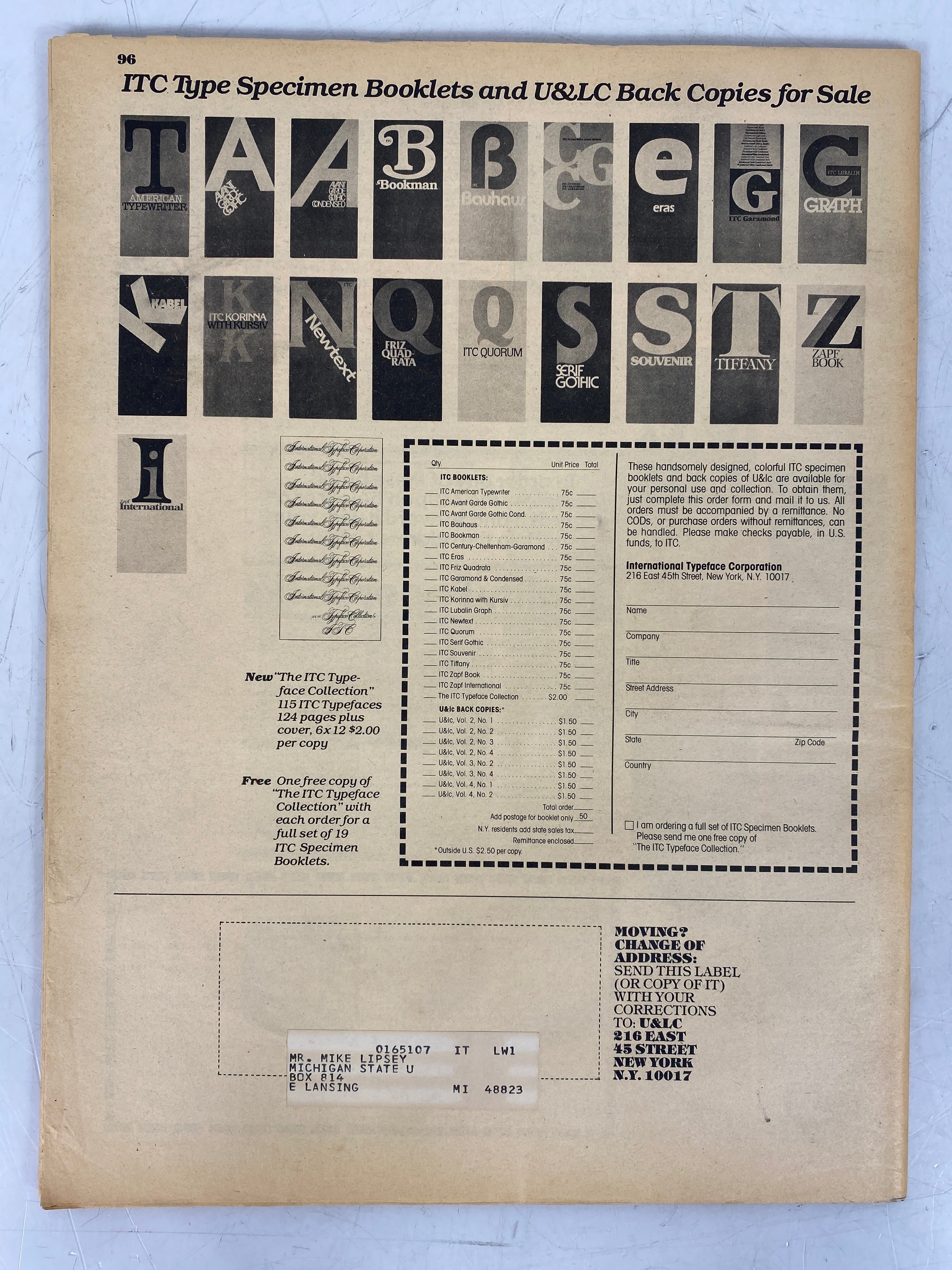Lot of 4 Upper and Lower Case Magazine (1977) Complete