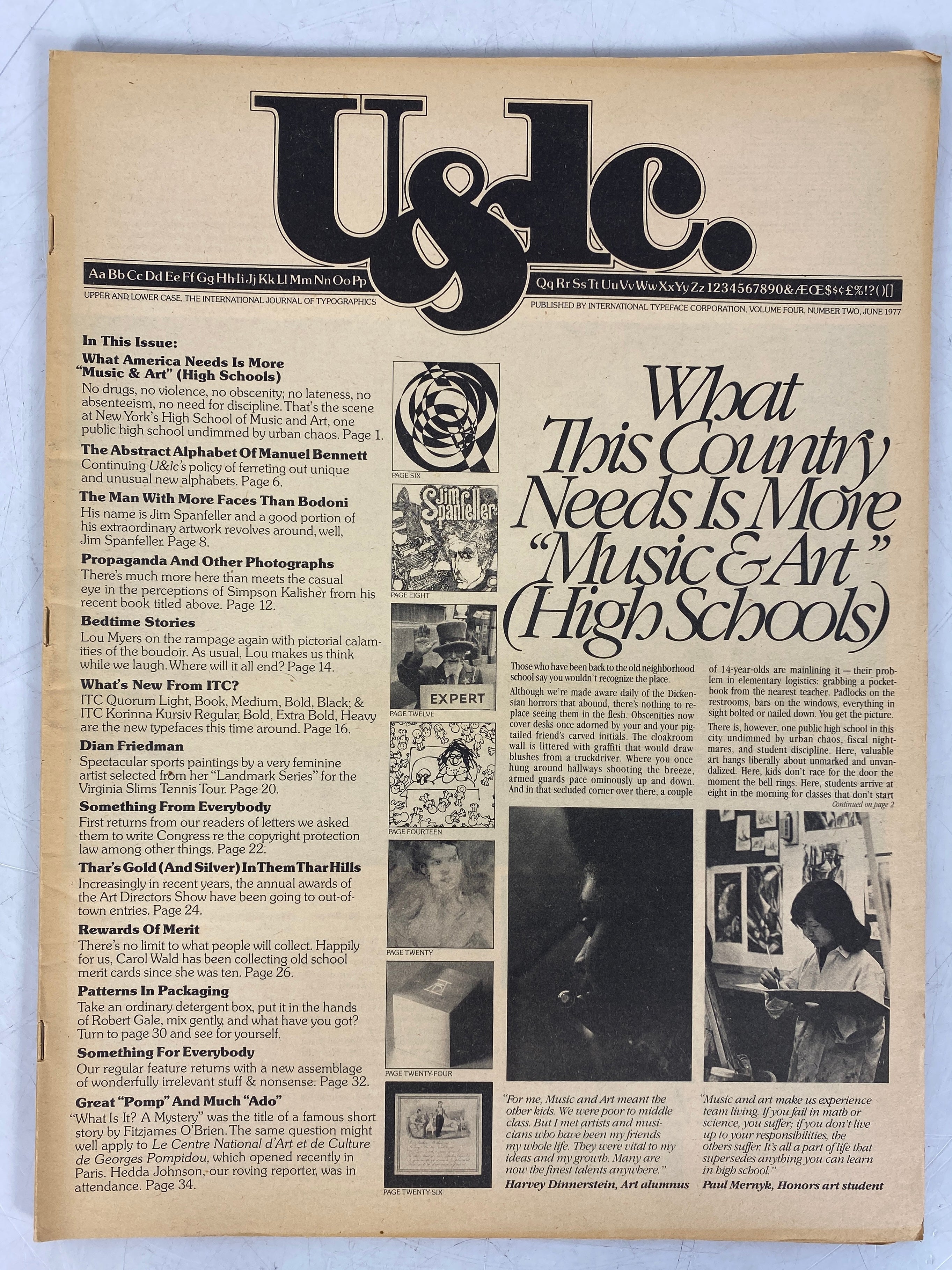 Lot of 4 Upper and Lower Case Magazine (1977) Complete
