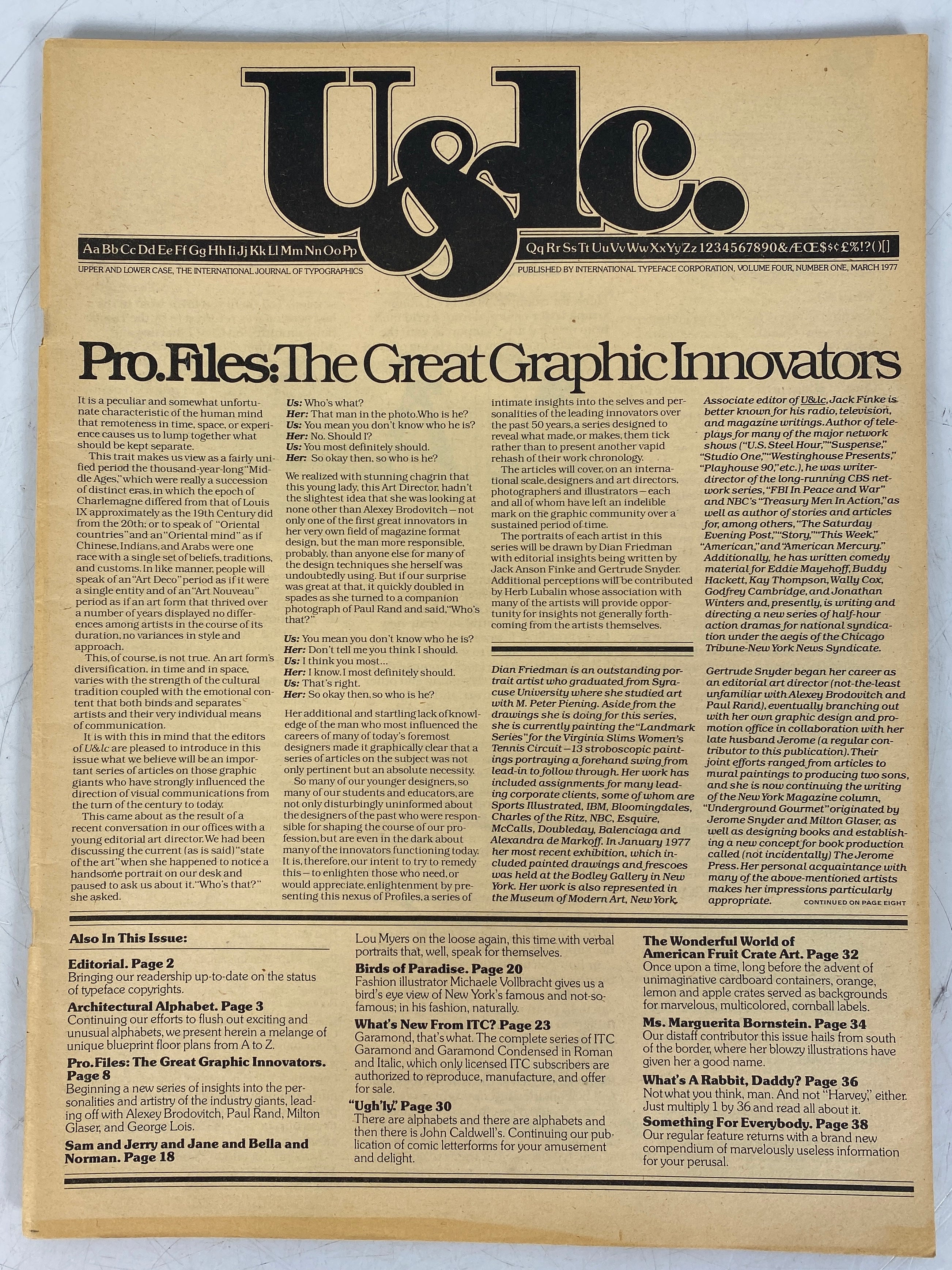 Lot of 4 Upper and Lower Case Magazine (1977) Complete