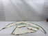 Lot Of 4 Vintage 1930s White Collar and Cuff Set with Green Details