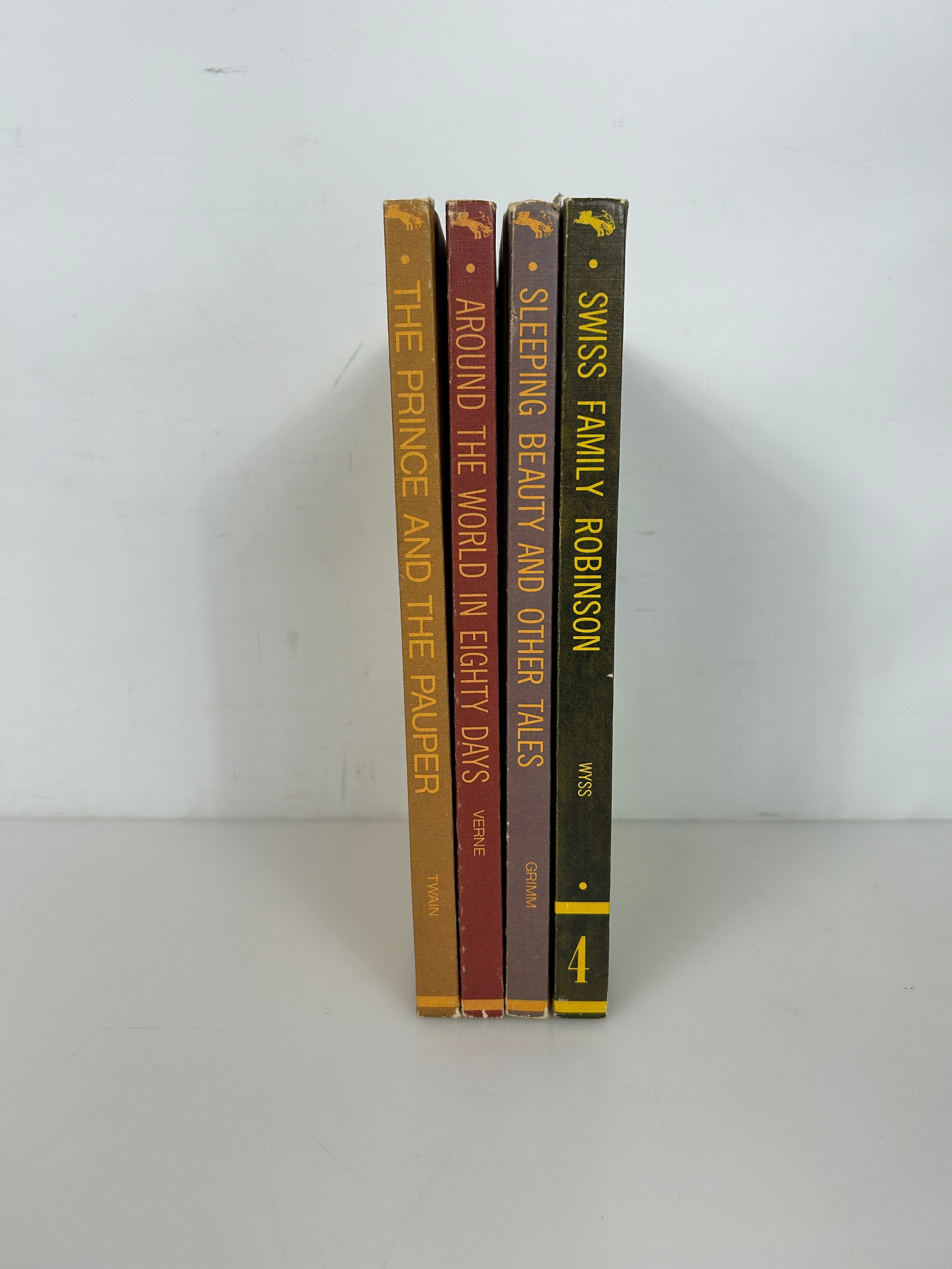 Lot of 4 Vintage Educator Classic Library Hardcover Book 1968-69