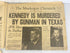 Lot of 4 Vintage Michigan Newspapers Kennedy Assassination 1961-1963