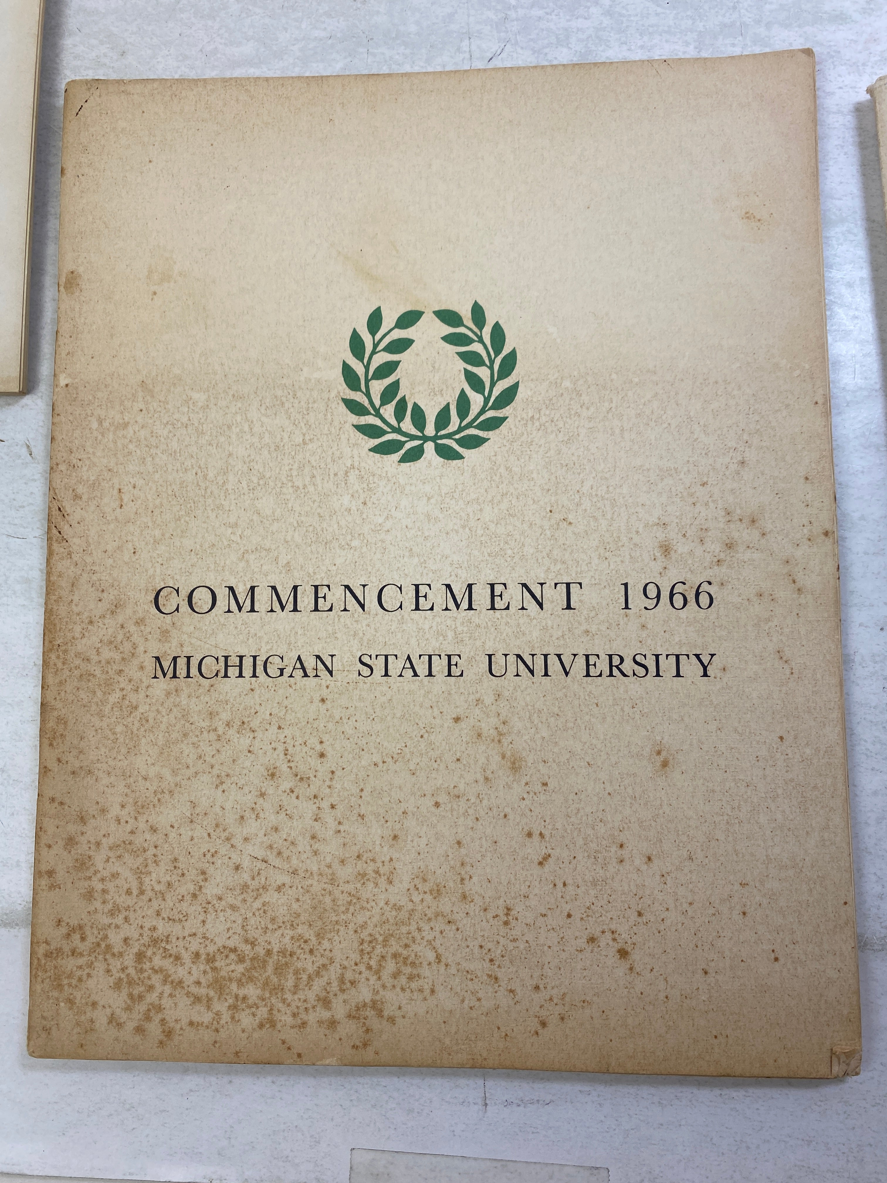 Lot of 4 Vintage MSU Michigan State Commencement Programs 1960-1969