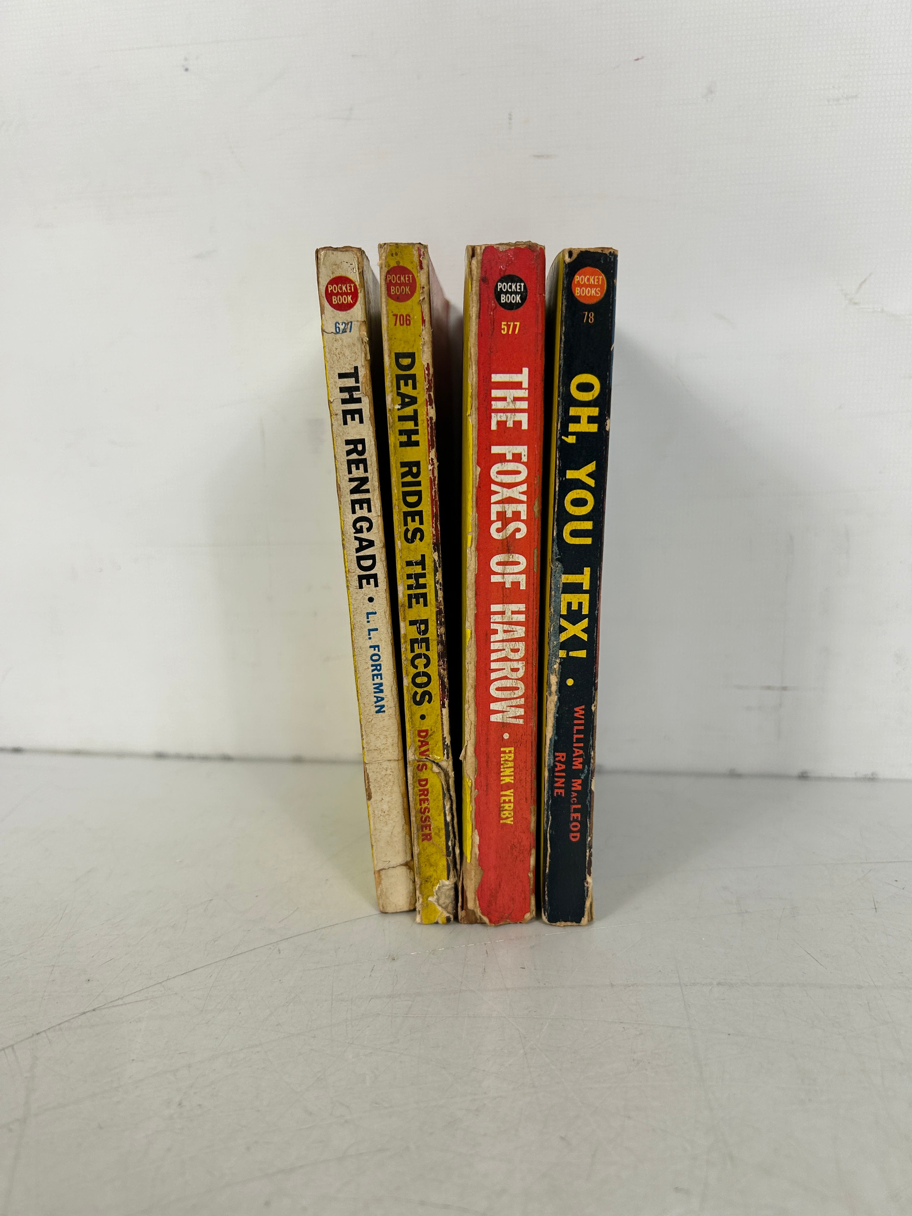 Lot of 4 Vintage Pulp Pocket Book Paperbacks 1948-1950 SC