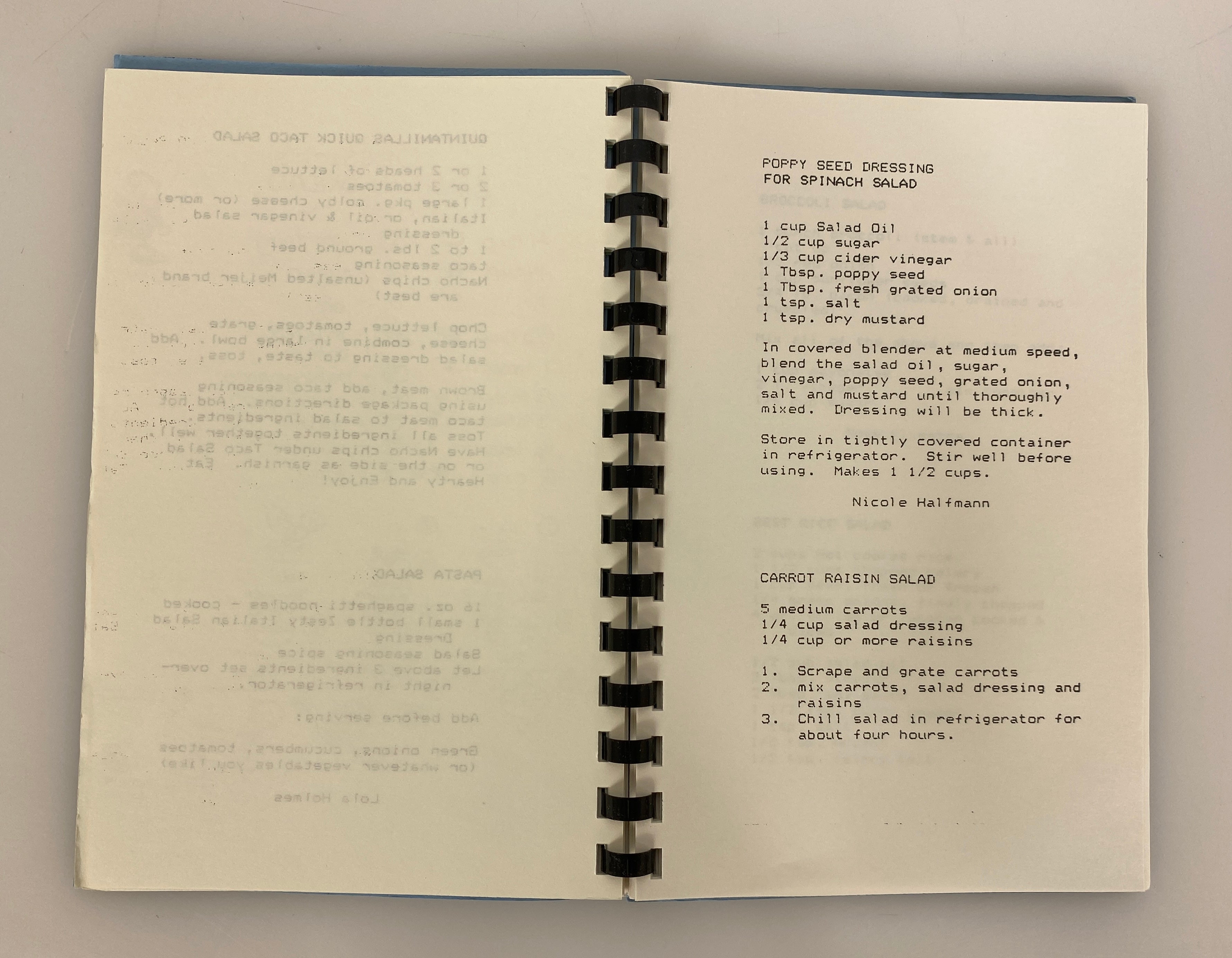 Lot of 4 Vintage Spiral-Bound Cookbooks Yooper Recipes/Cookies/Steelcase Chefs