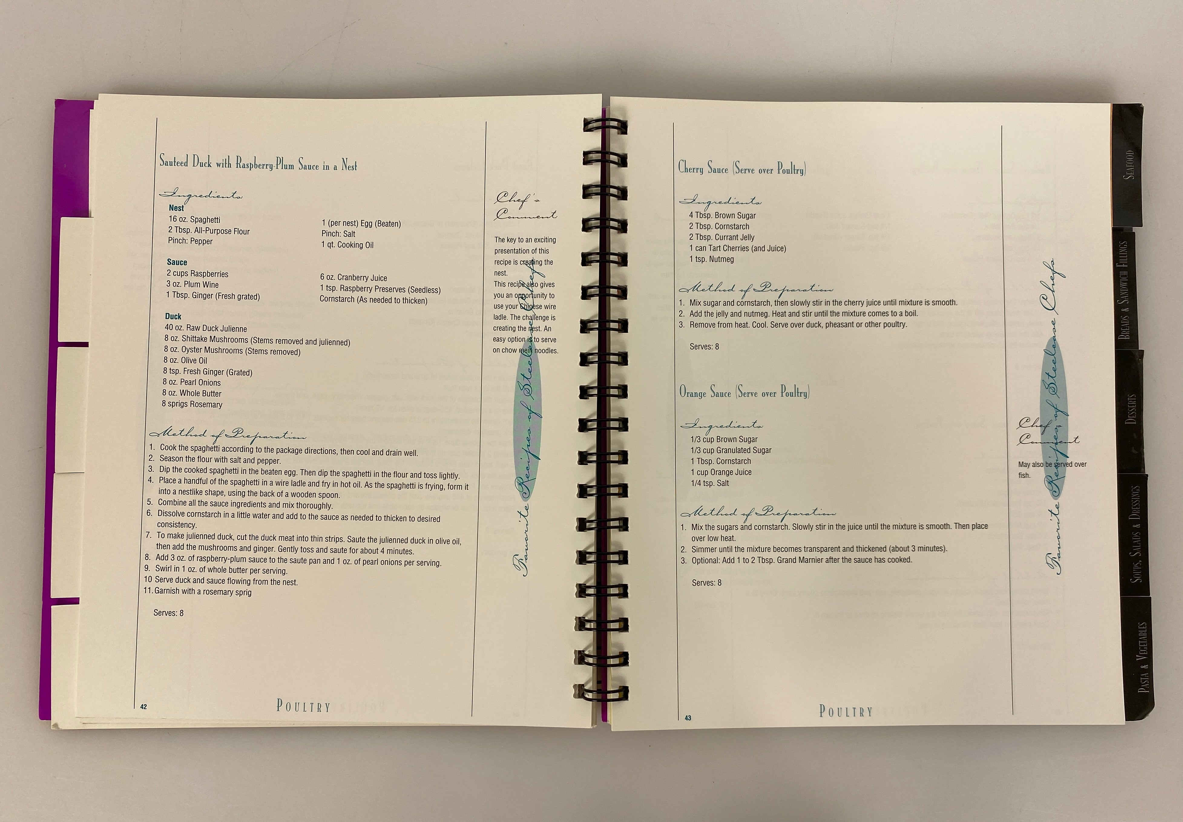 Lot of 4 Vintage Spiral-Bound Cookbooks Yooper Recipes/Cookies/Steelcase Chefs