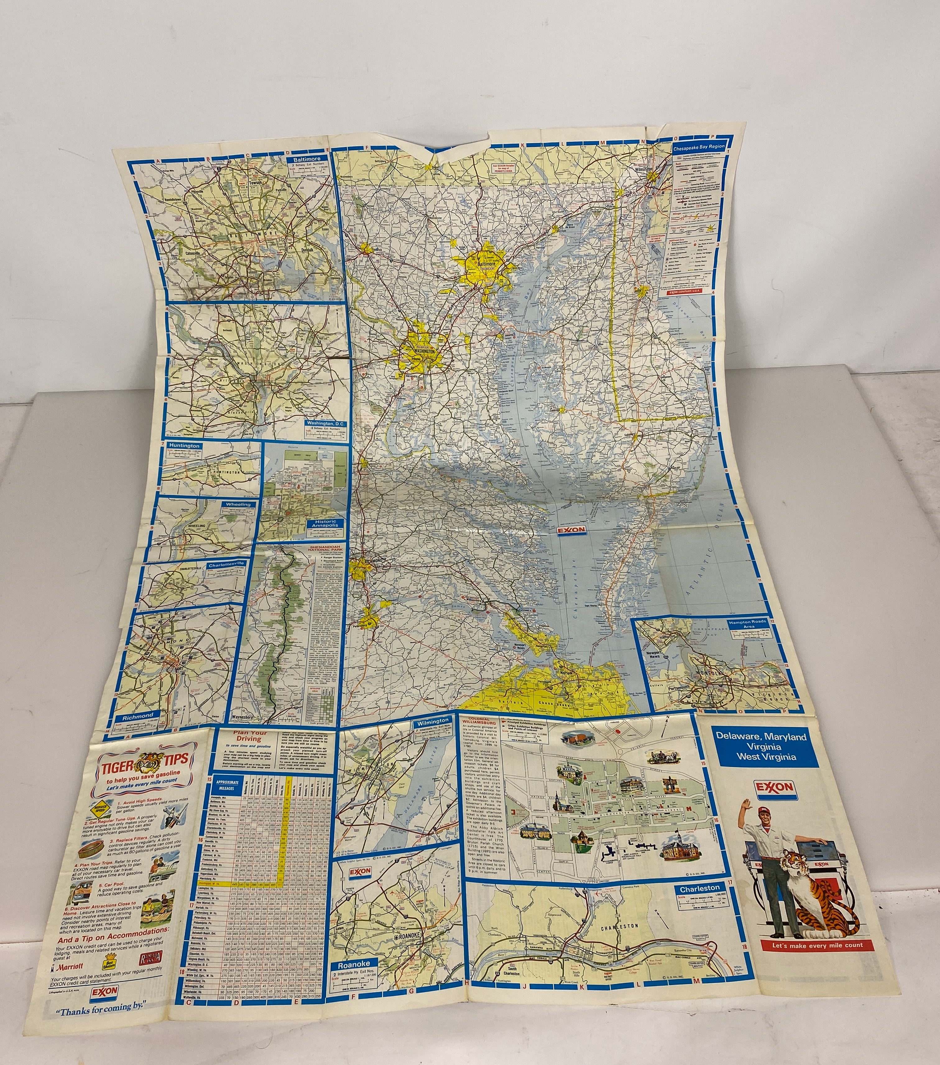 Lot of 4 Washington DC/Suburbs/Delaware, Maryland, Virginia Maps
