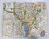 Lot of 4 Washington DC/Suburbs/Delaware, Maryland, Virginia Maps
