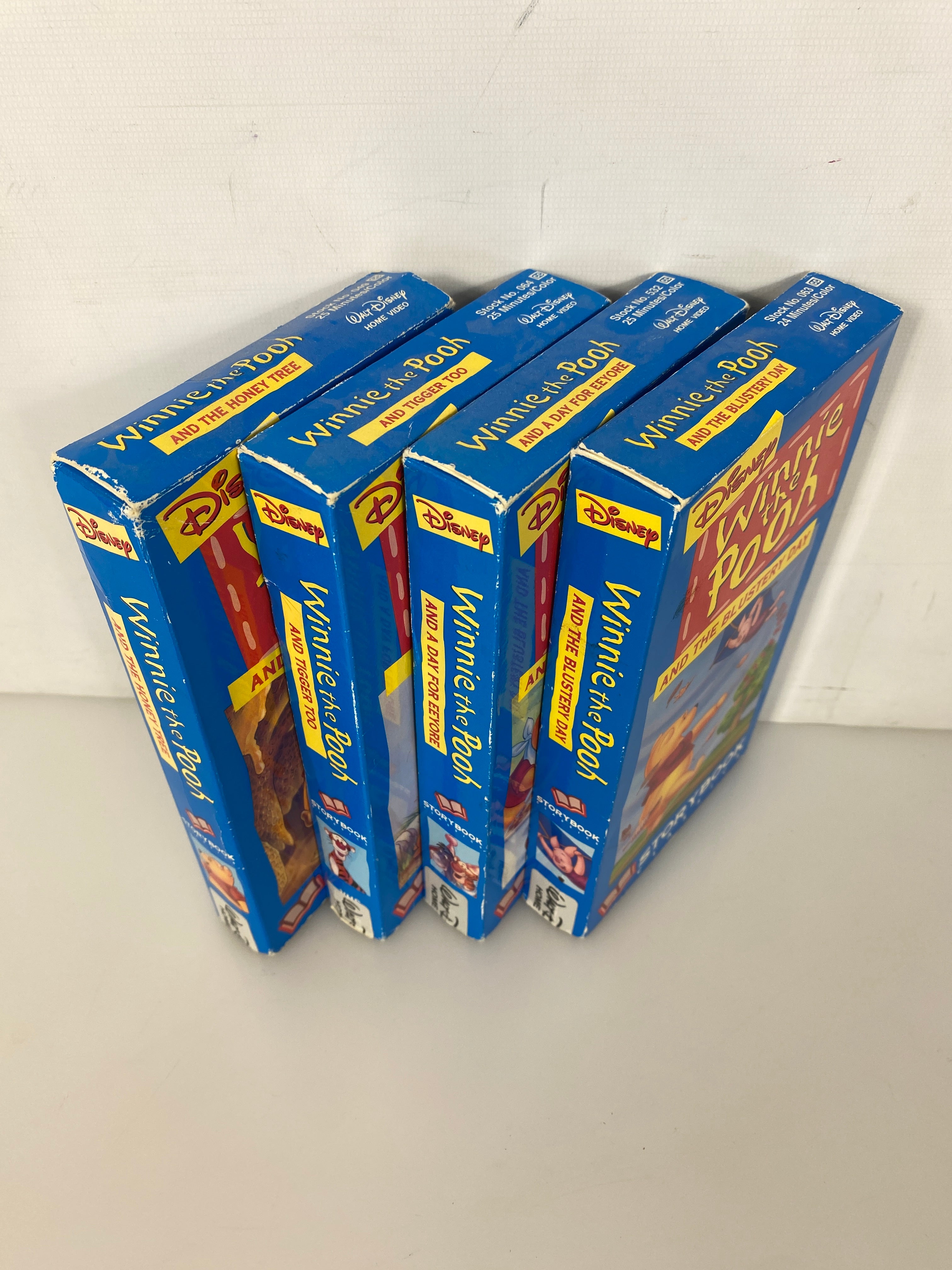 Lot of 4 Winnie the Pooh Disney VHS tapes