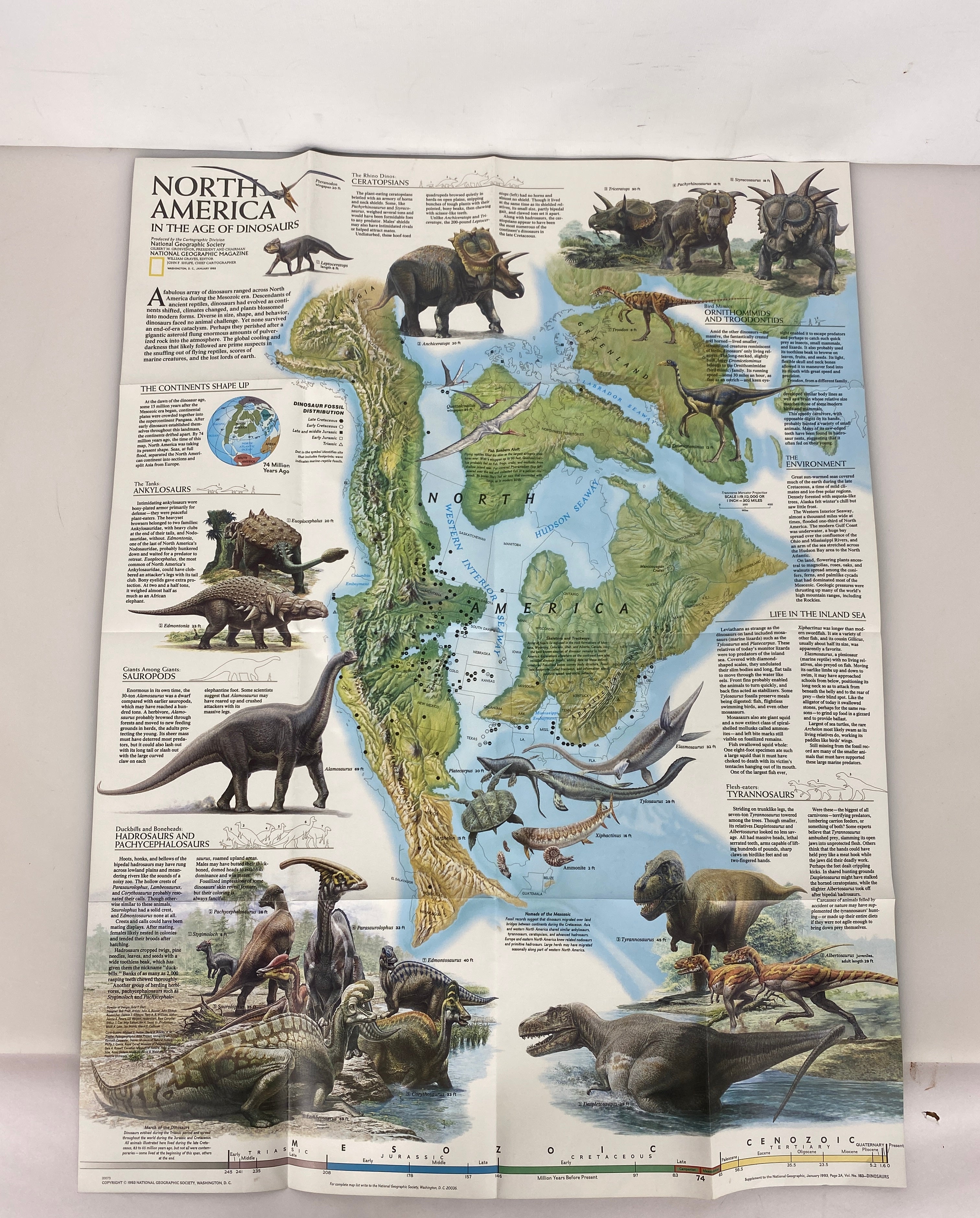 Lot of 4Posters Age of Dinosaurs/Toward Extinction/Physical Earth/Dawn of Humans