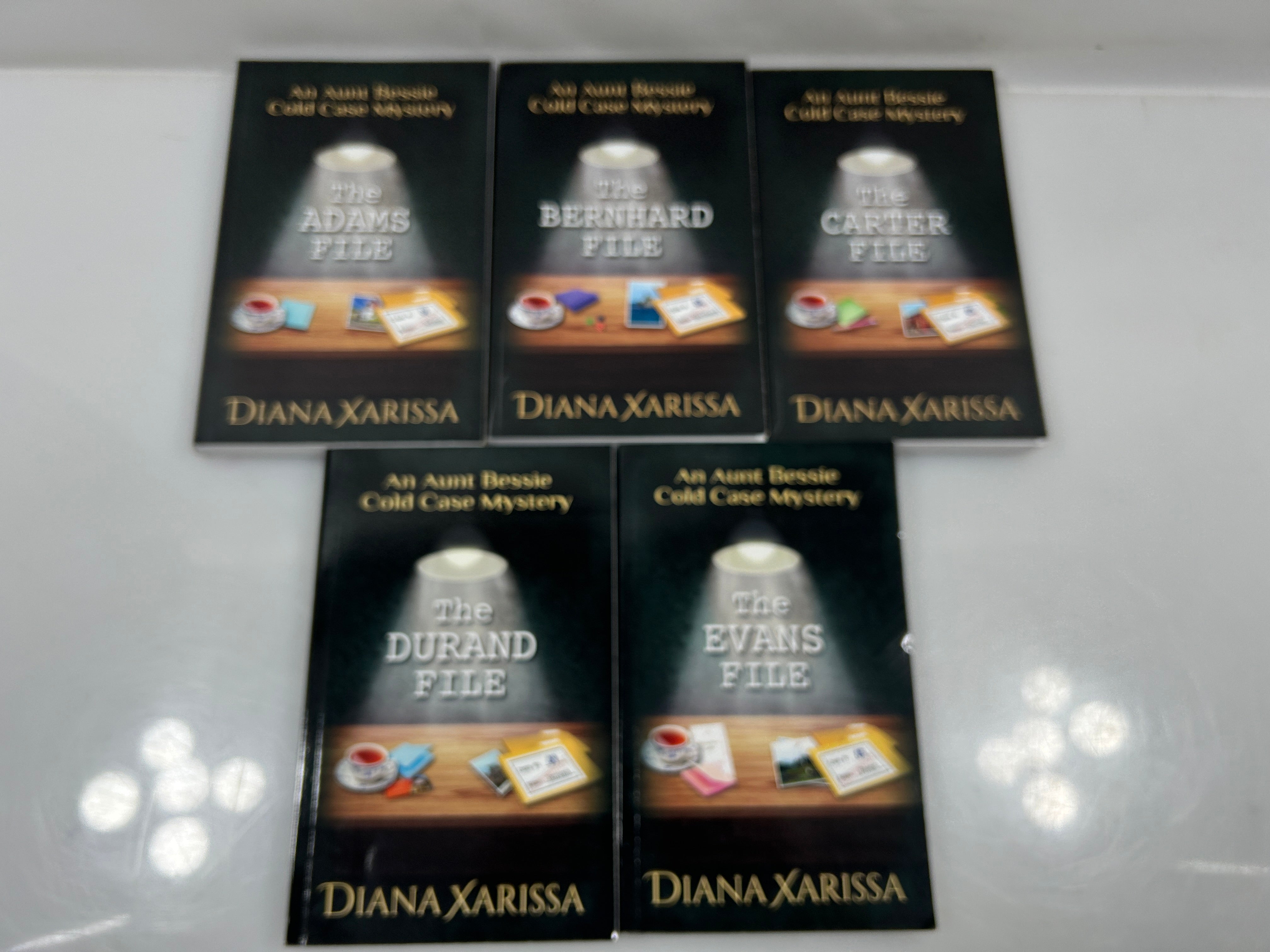 Lot of 5 Aunt Bessie Cold Case Mysteries A-E Diana Xarissa 2021-2022 SC