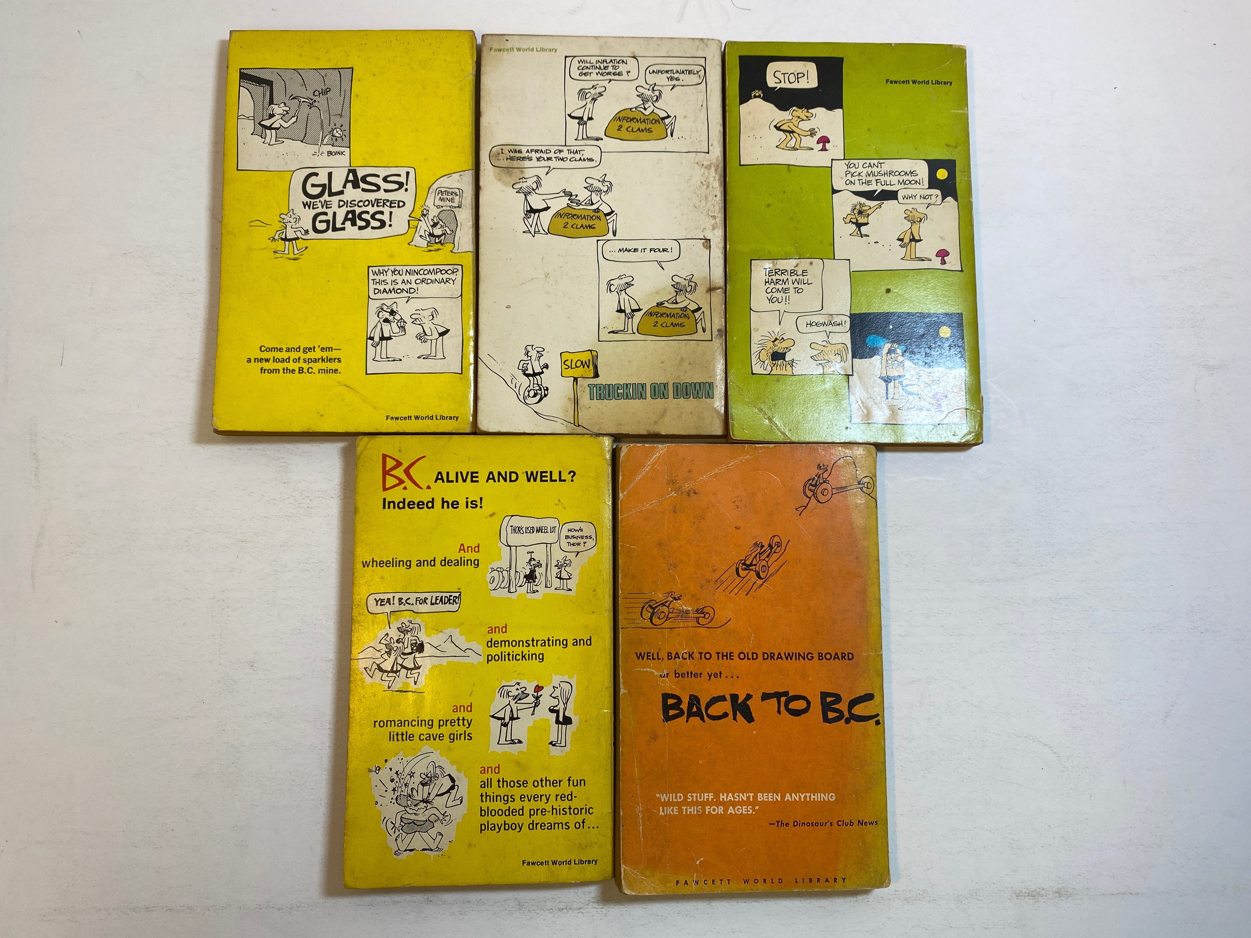Lot of 5 B.C. Johnny Hard Comic Digests 1961-1975