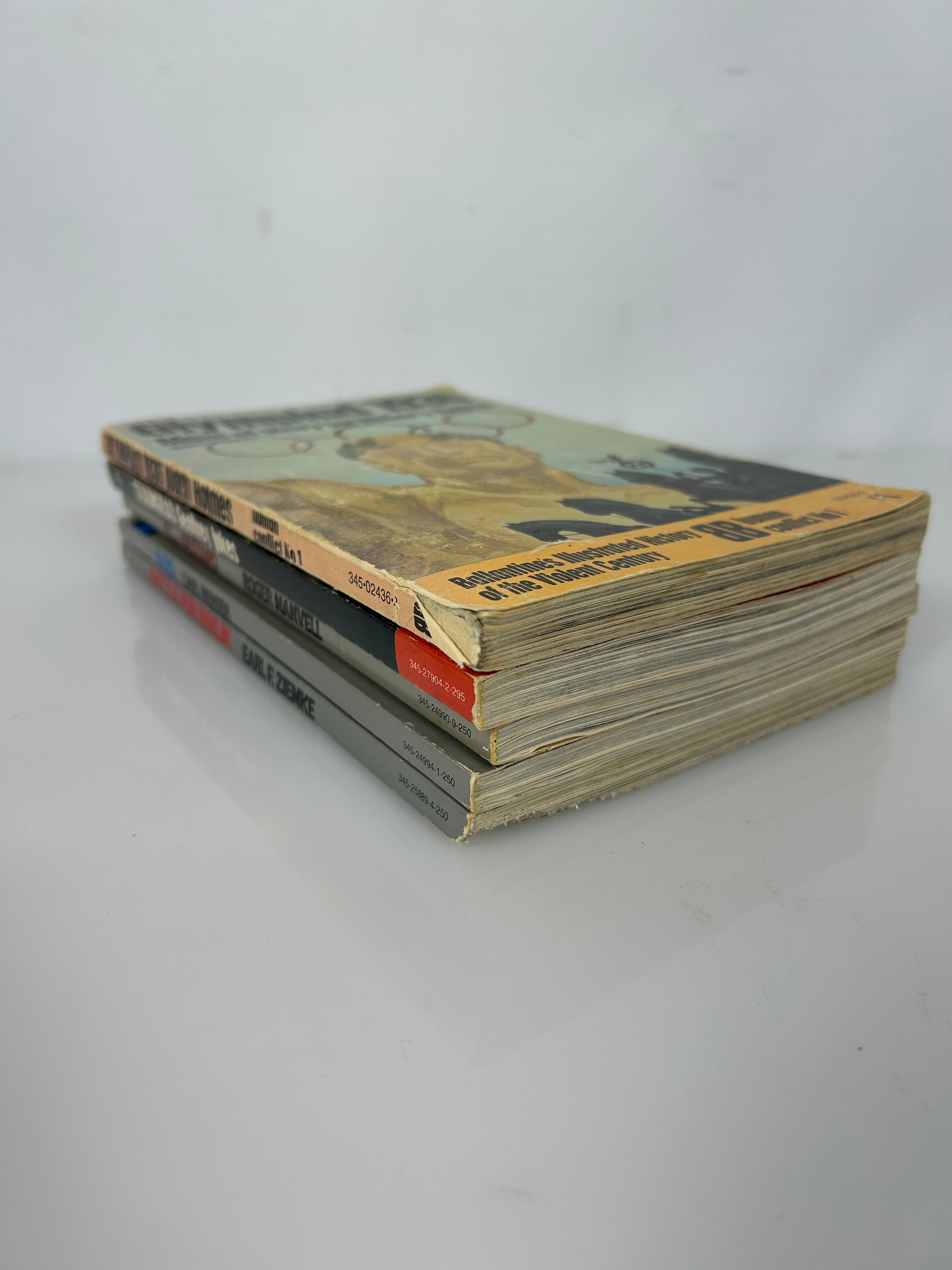 Lot of 5 Ballantine's Illustrated History of World War II. Battle Books SC