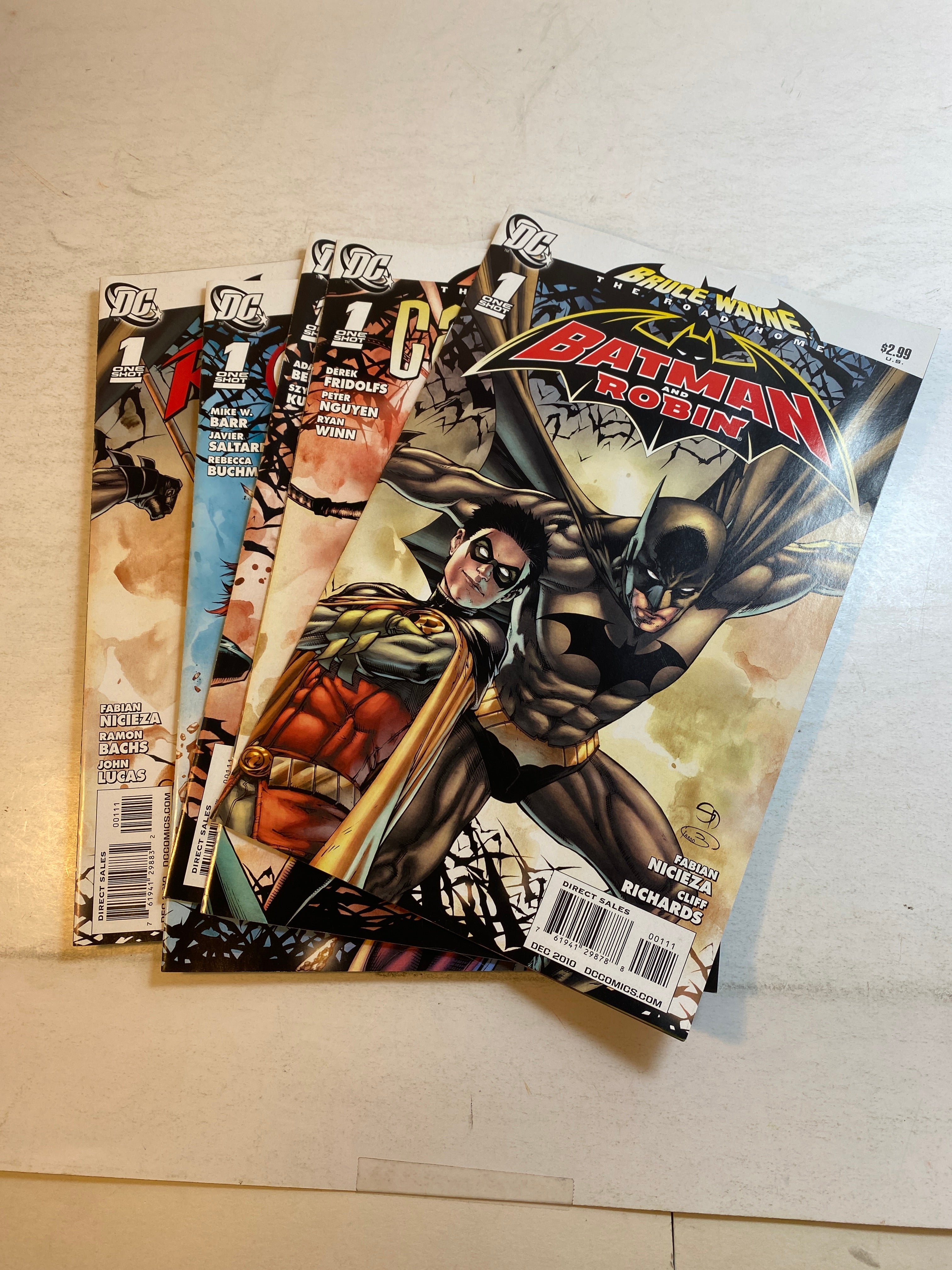 Lot of 5 Bruce Wayne Road Home One Shots Batman DC 2010