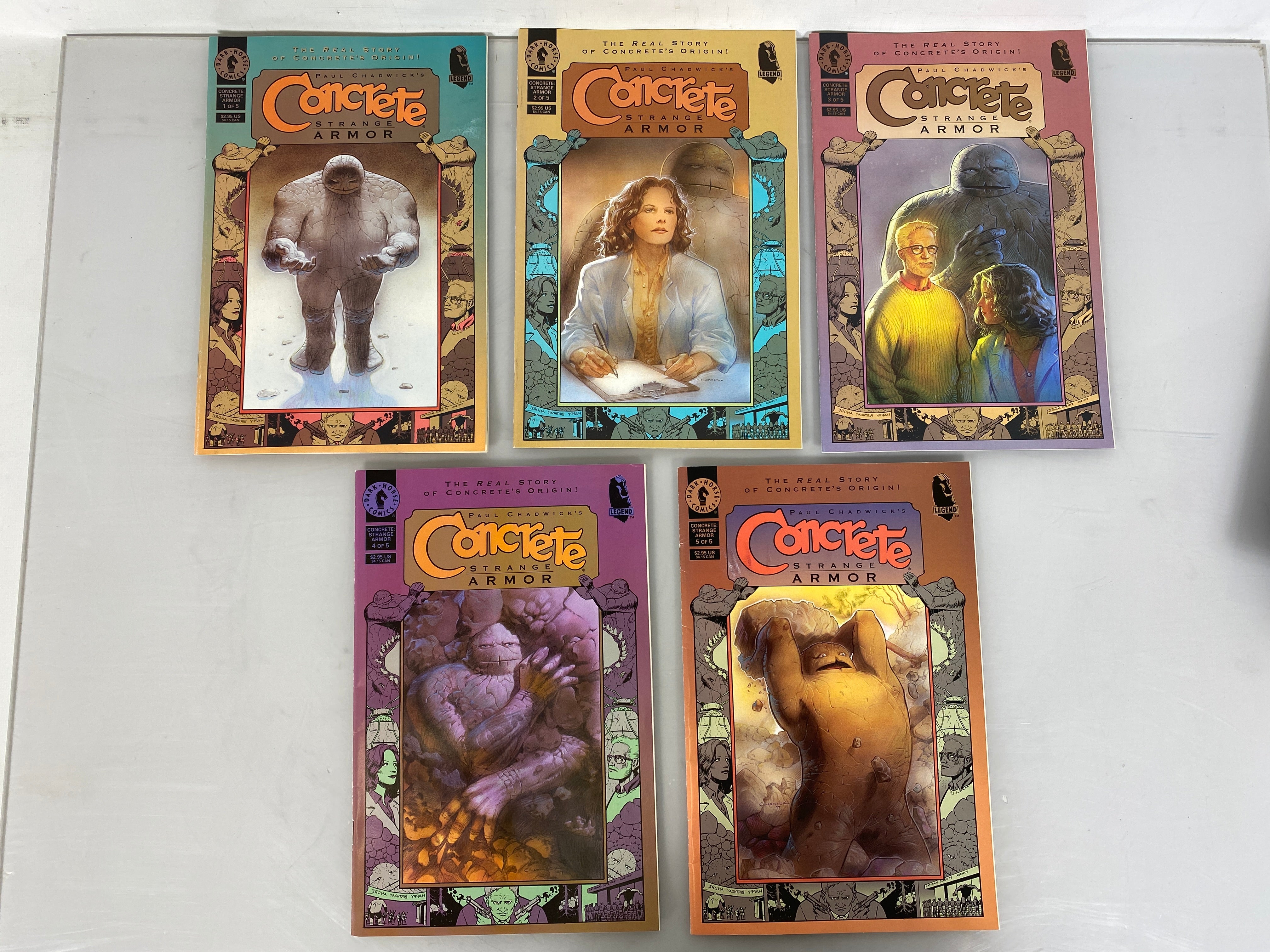 Lot of 5 Concrete Strange Armor Dark Horse Comic 1997