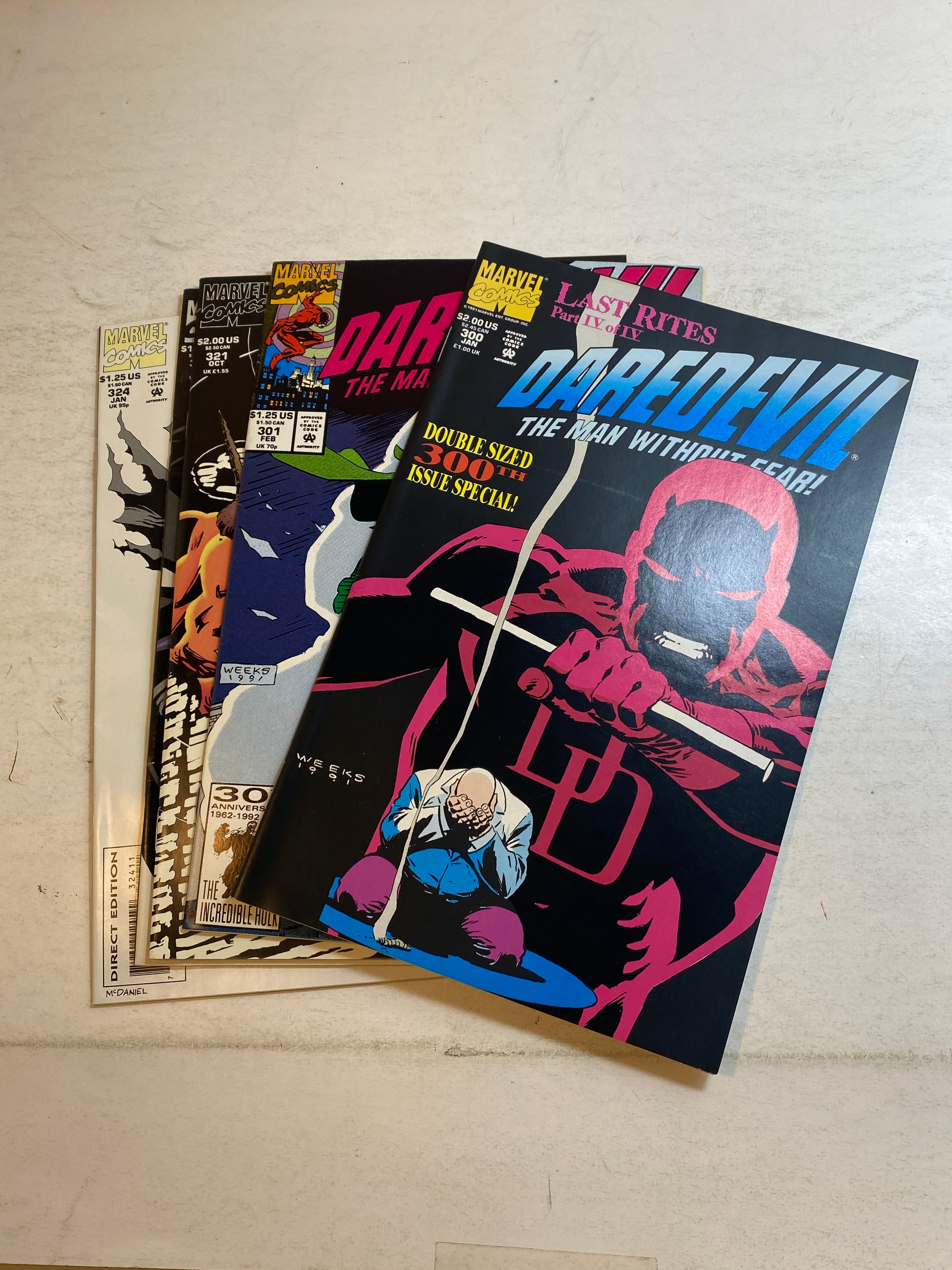 Lot of 5 Daredevil Marvel Comics 1991-1994