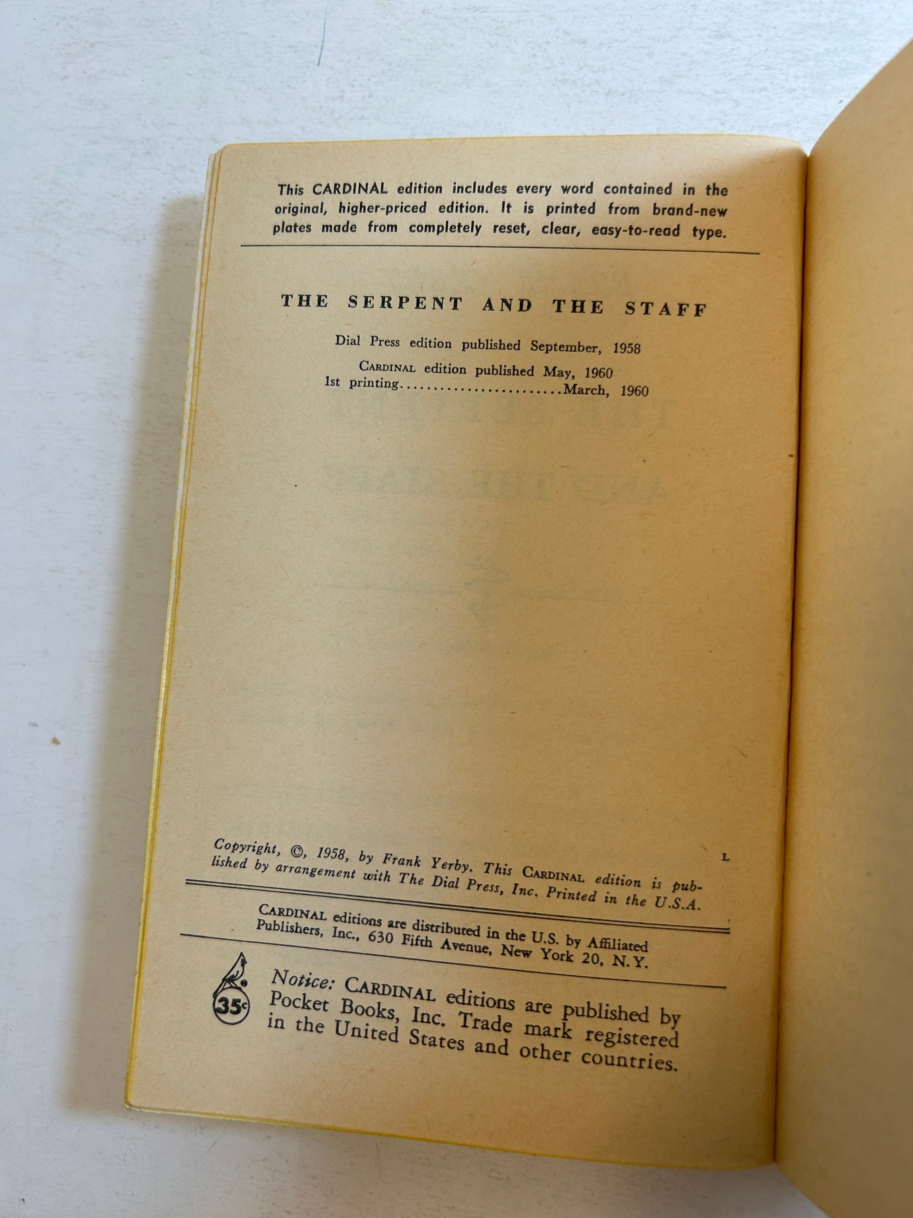 Lot of 5 Frank Yerby Novels 1959-1965 SC