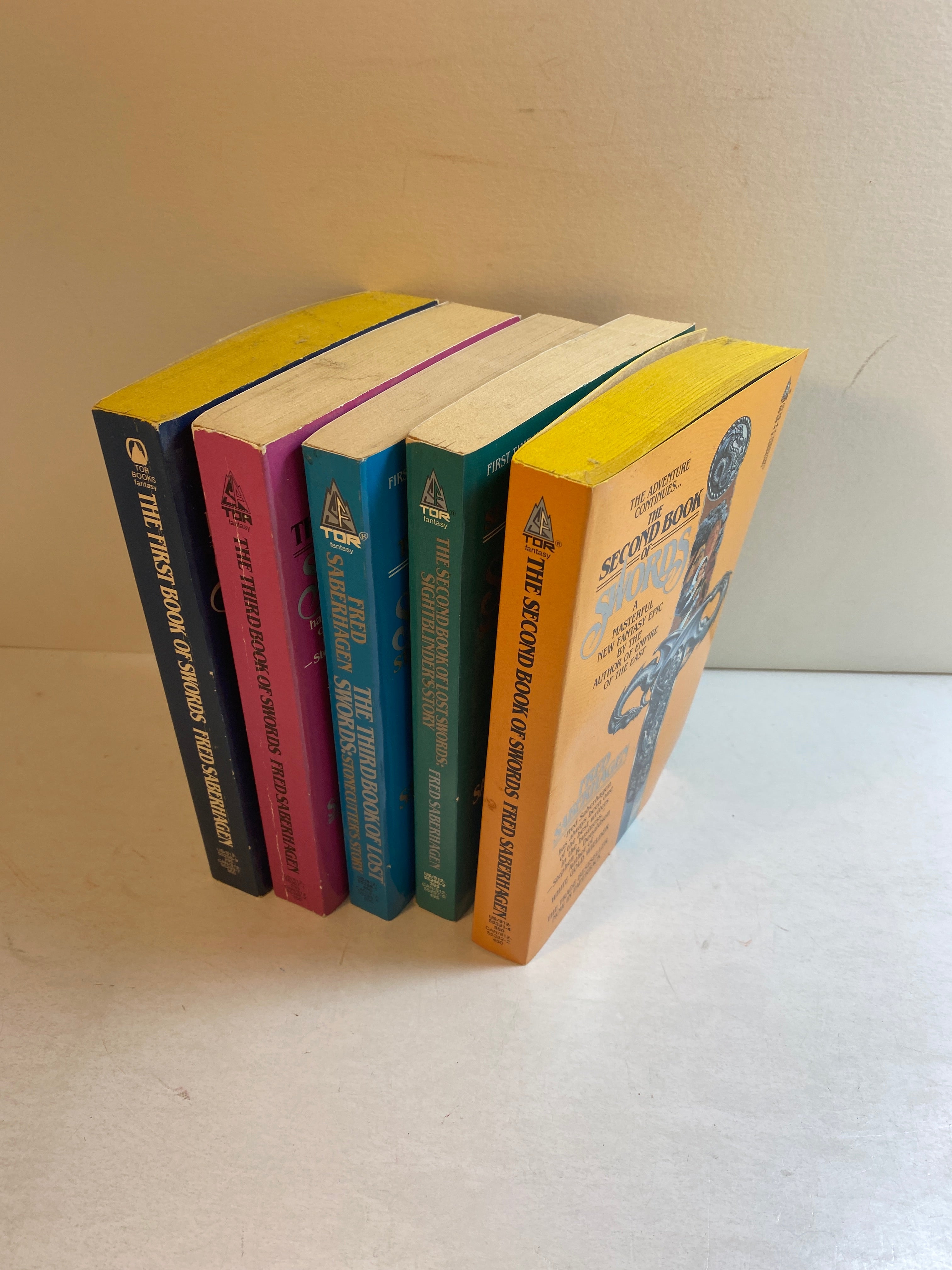 Lot of 5 Fred Saberhagen Swords Books 1983-1989
