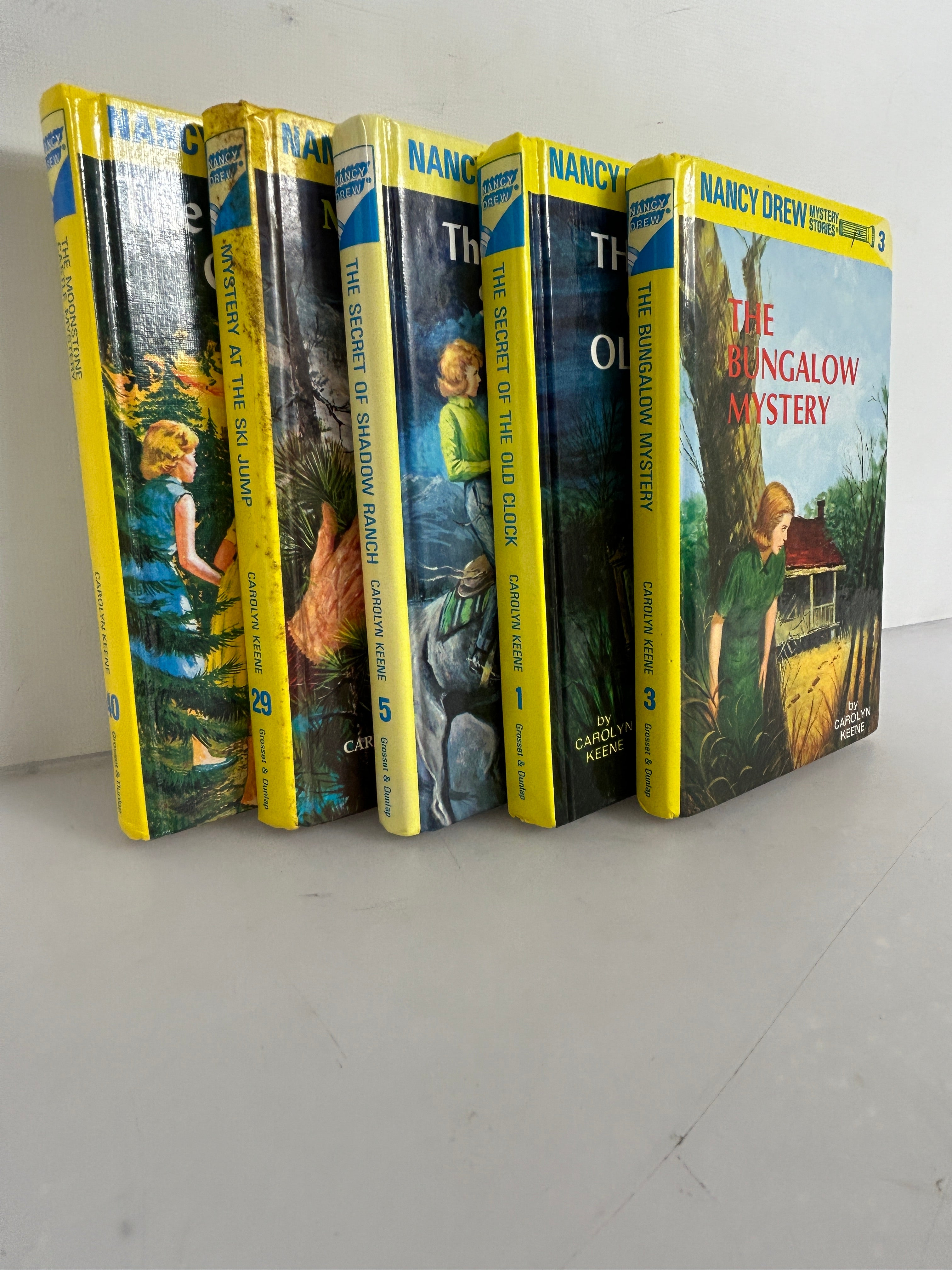 Lot of 5 Glossy Flashlight Cover Nancy Drew HC