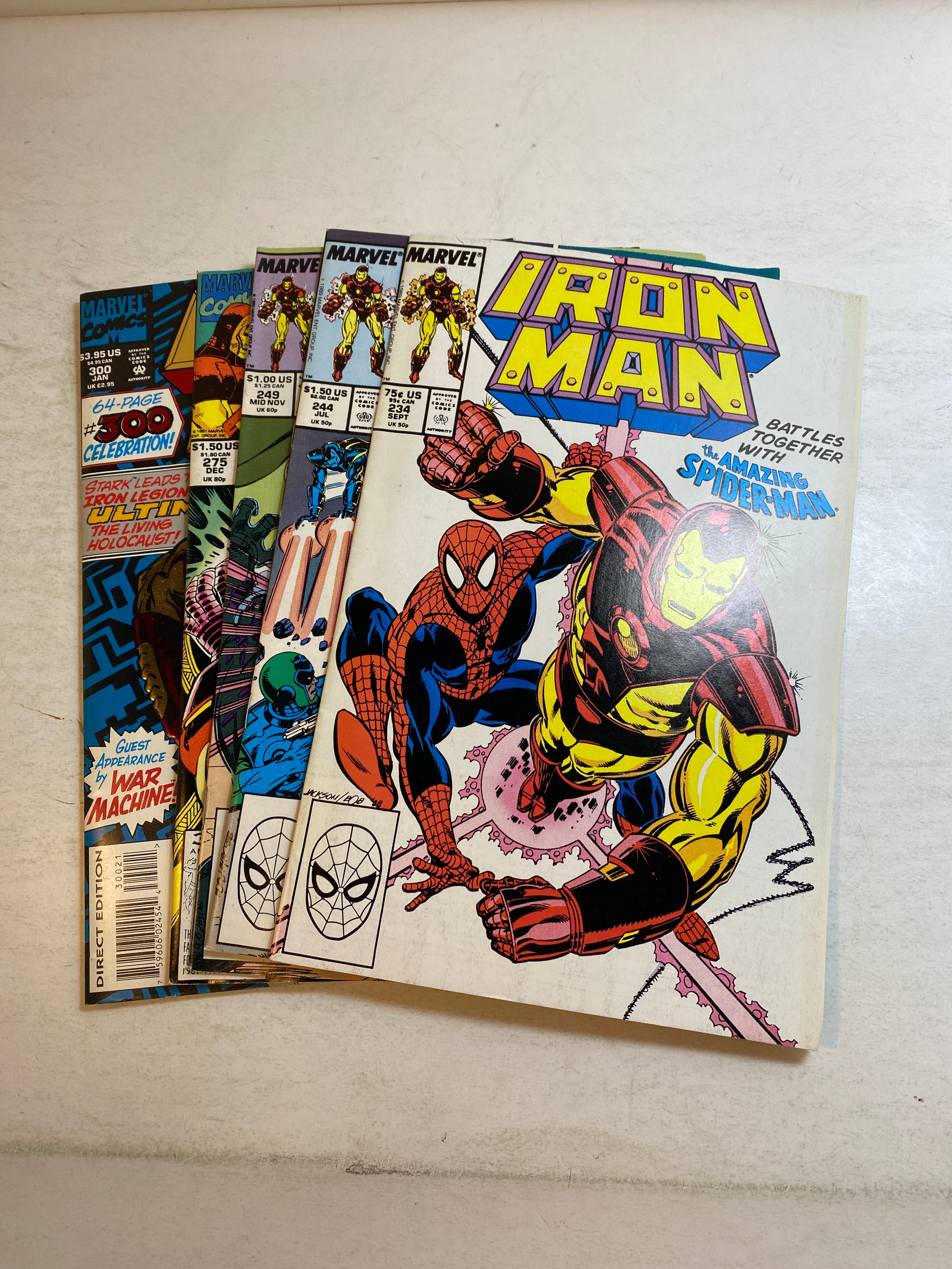Lot of 5 Iron Man Marvel Comics 1988-1994