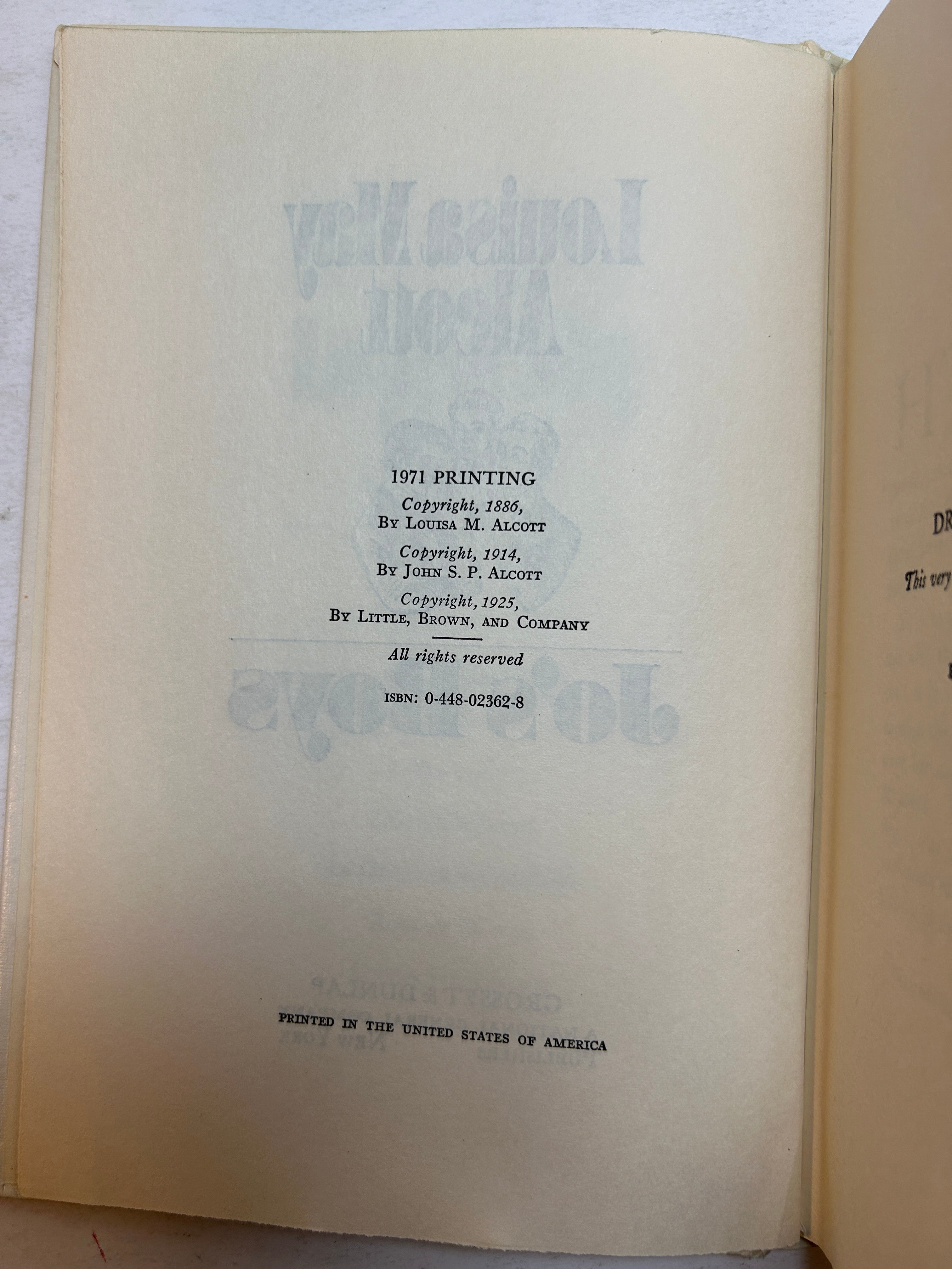 Lot of 5 Louisa May Alcott Novels 1970s Grosset & Dunlap HC