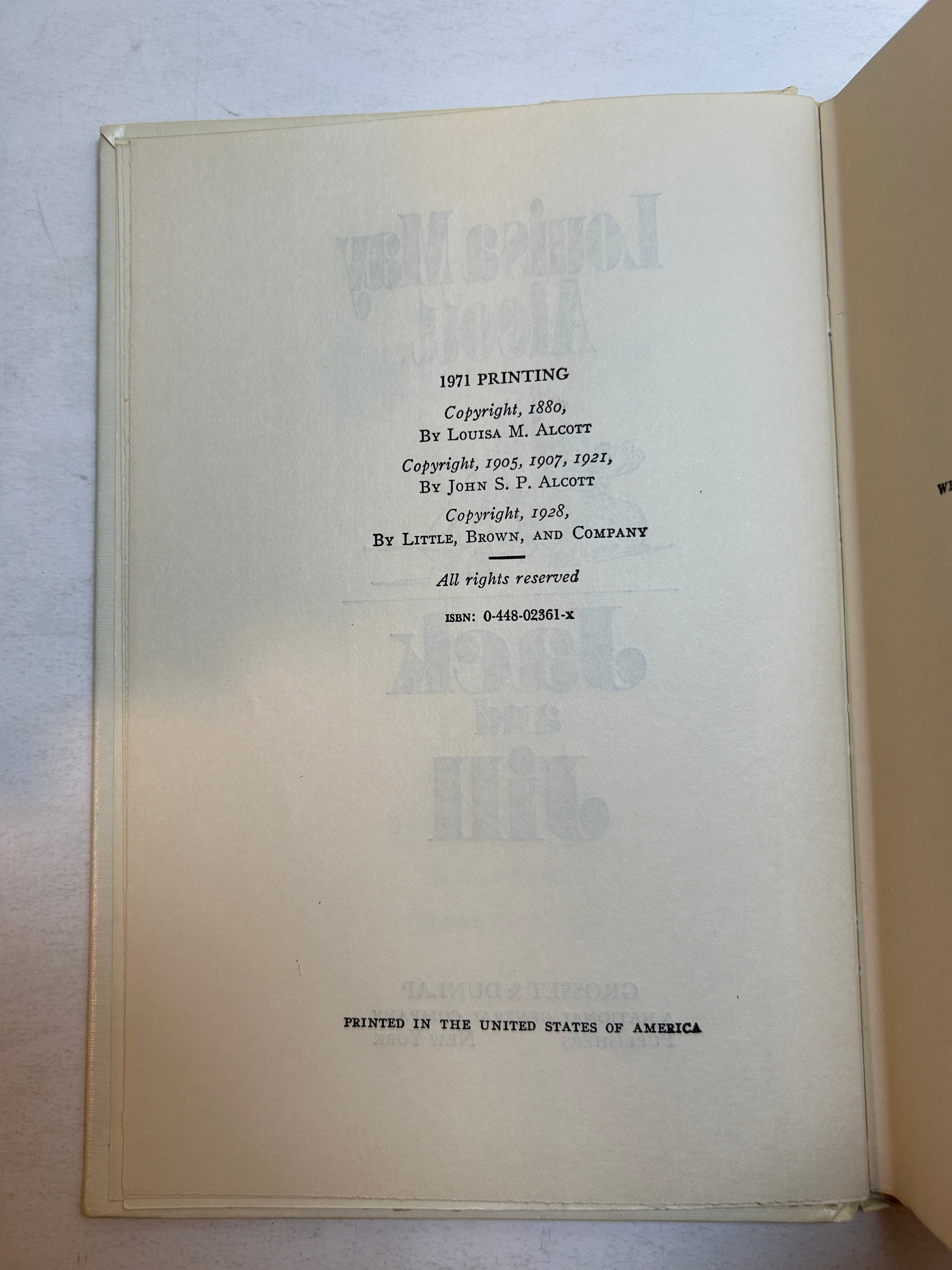 Lot of 5 Louisa May Alcott Novels 1970s Grosset & Dunlap HC