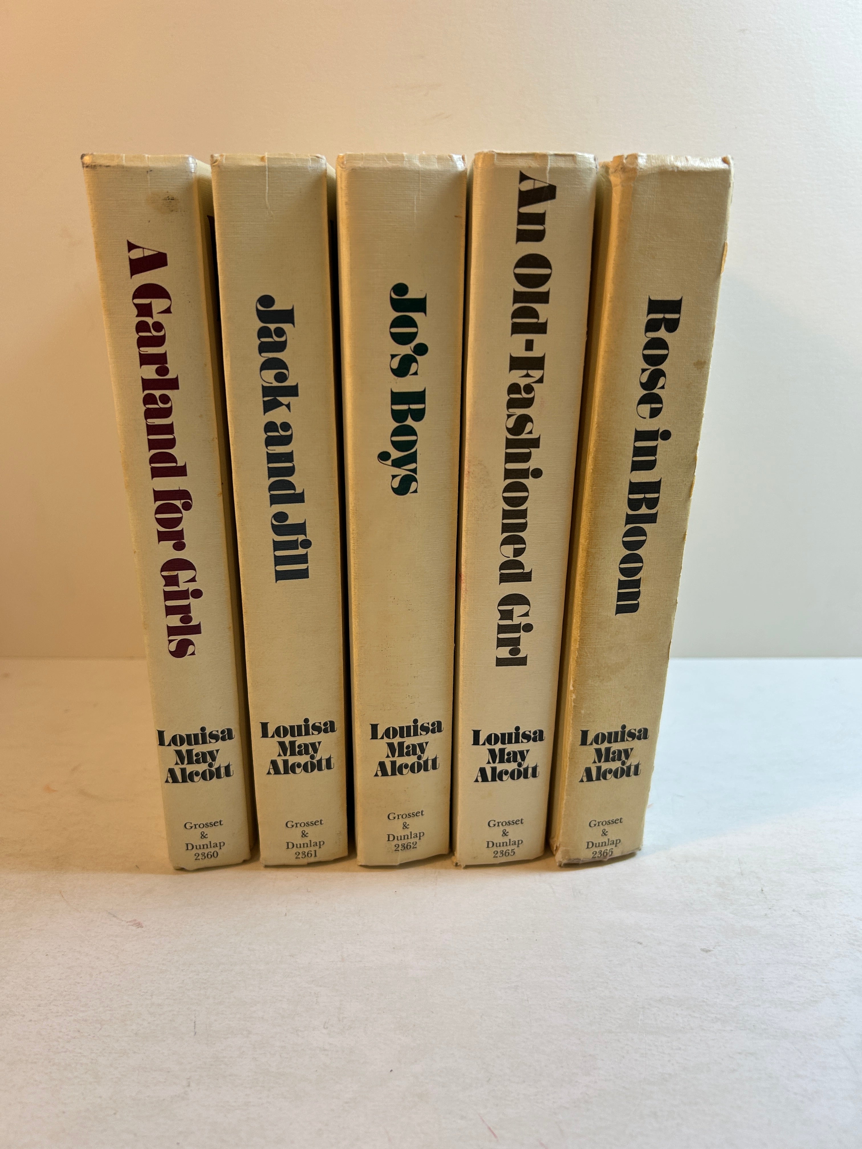 Lot of 5 Louisa May Alcott Novels 1970s Grosset & Dunlap HC