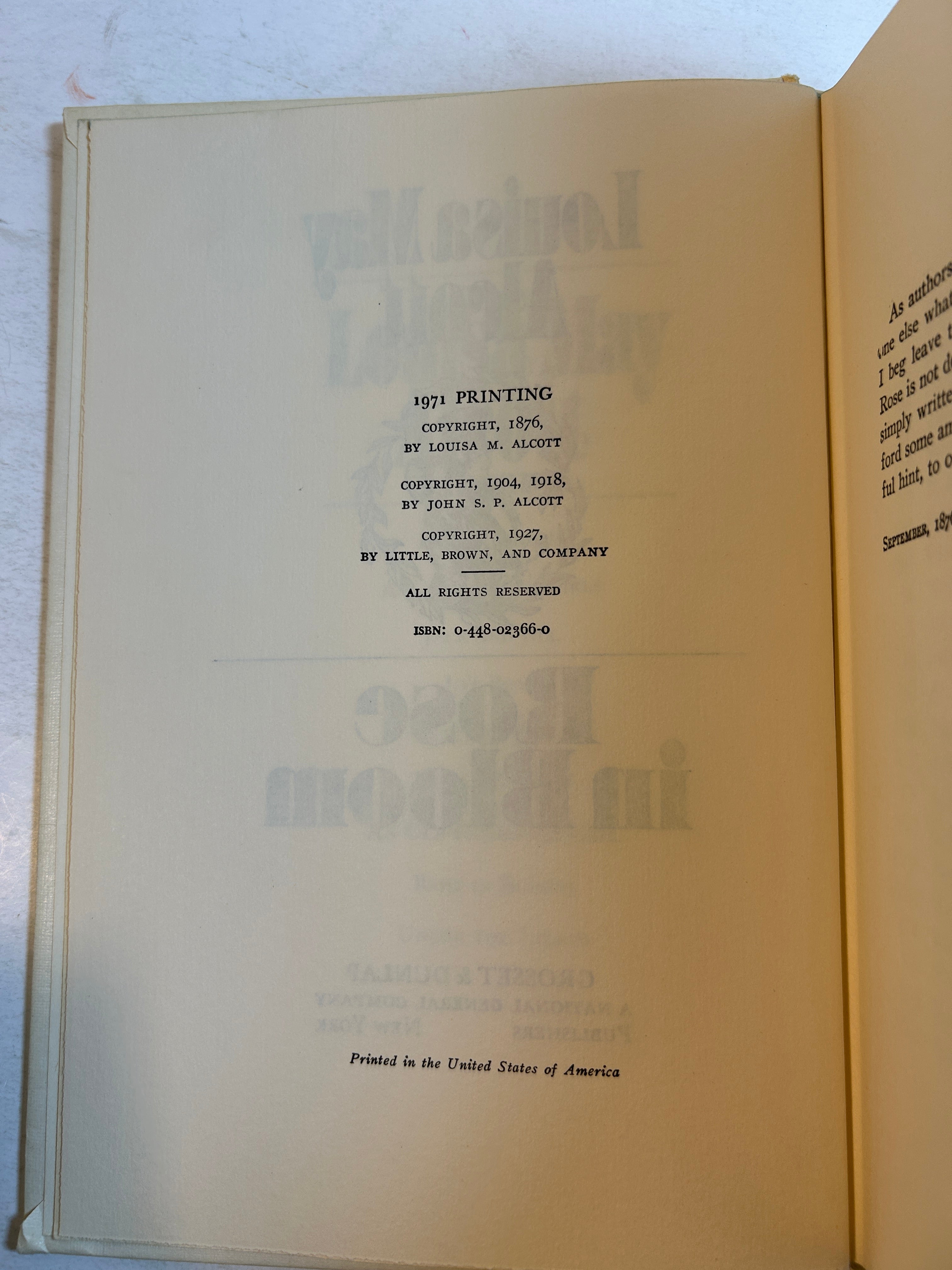 Lot of 5 Louisa May Alcott Novels 1970s Grosset & Dunlap HC