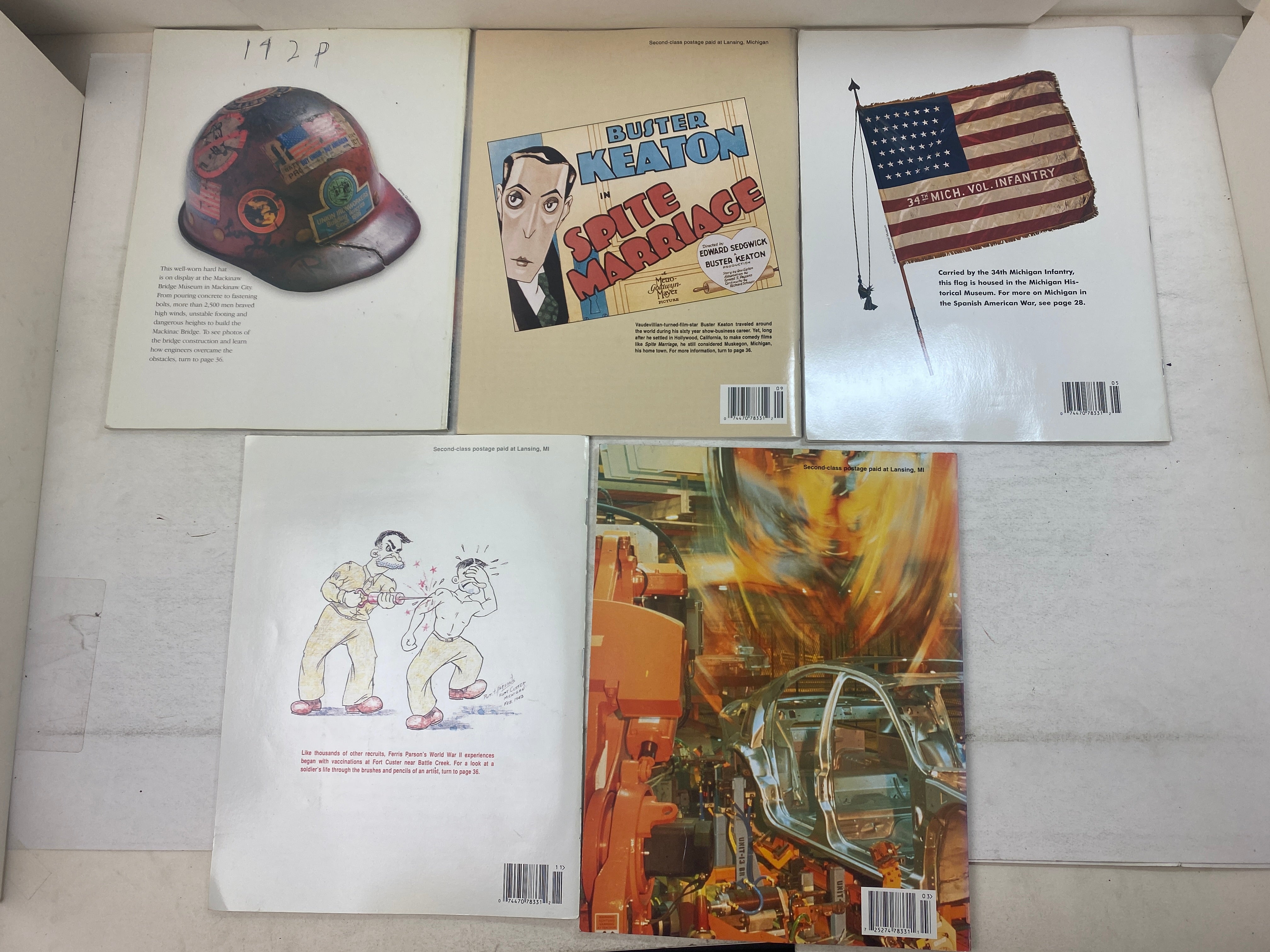 Lot of 5 Michigan History Magazines 1995-2007