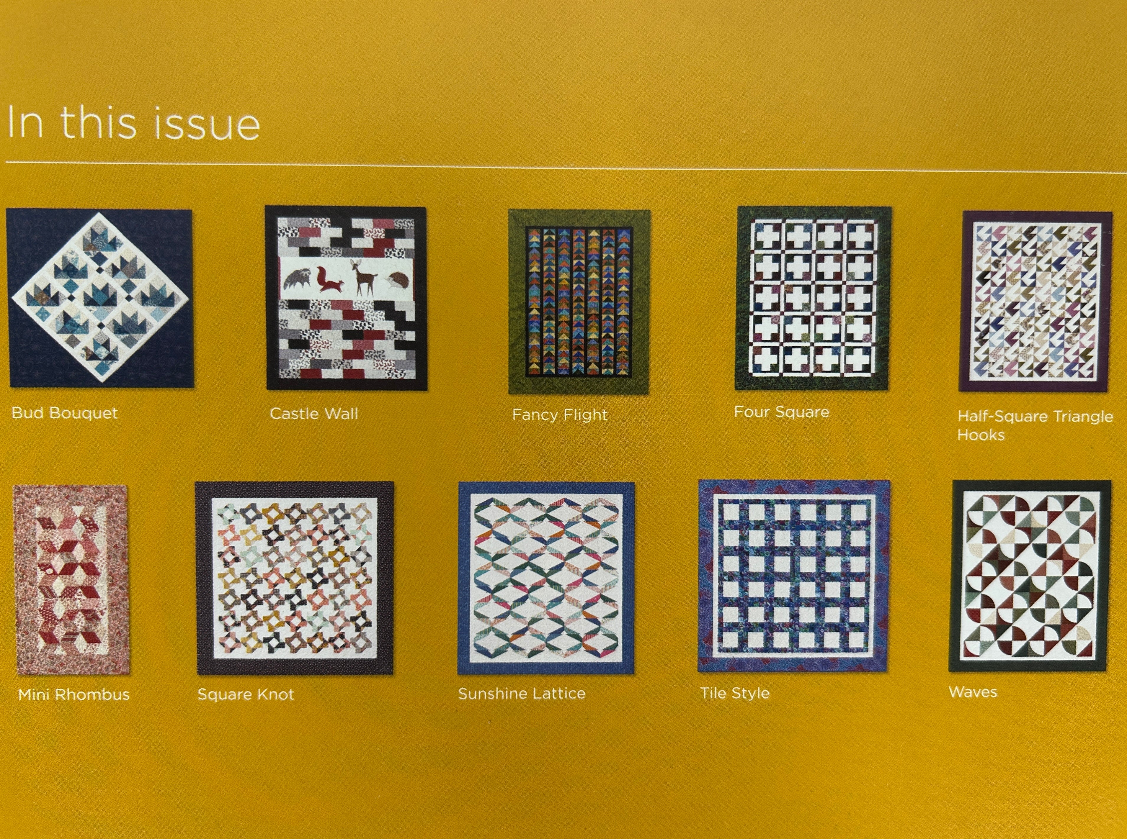 Lot of 5 Missouri Star Quilt Co BLOCK Magazines Vol.6 Issues 1, 2, 3, 5 & 6 2019