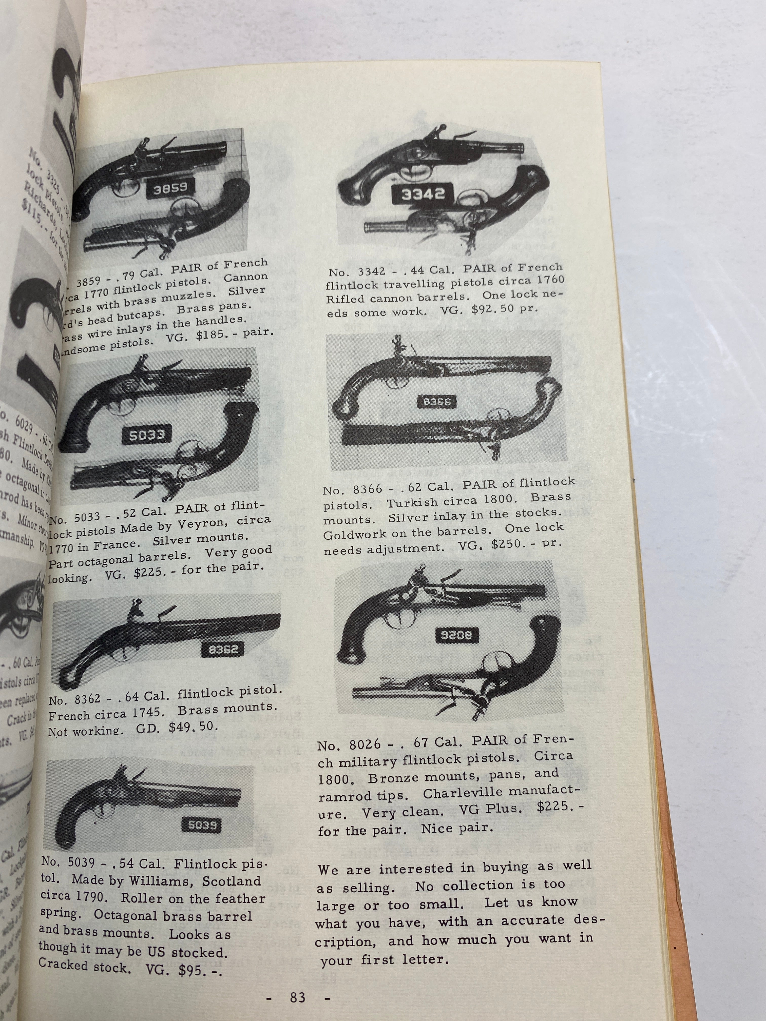 Lot of 5 Museum of Historical Arms Catalogs 1956-1964