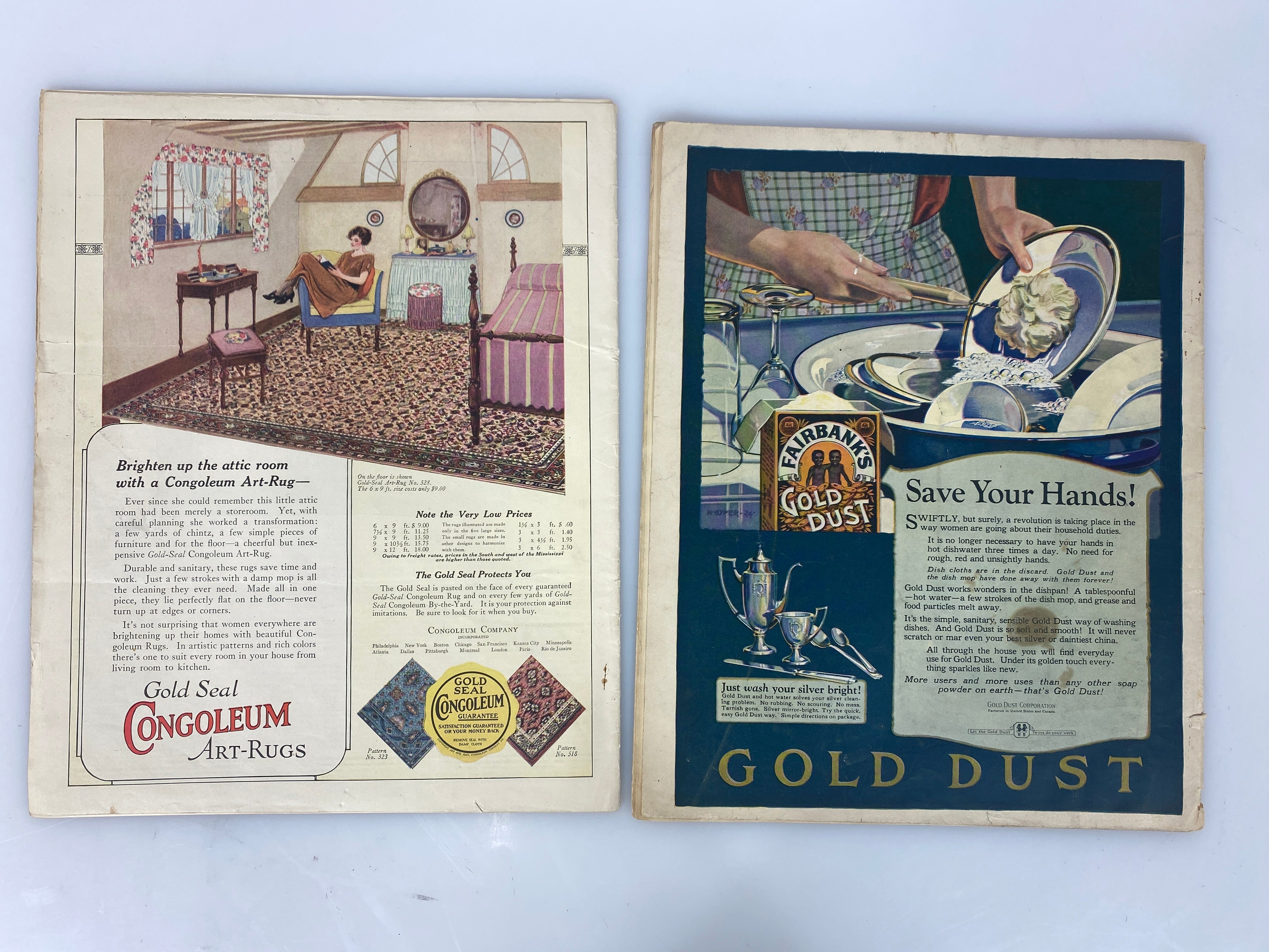 Lot of 5 Needlecraft vintage sewing magazines 1923-1928