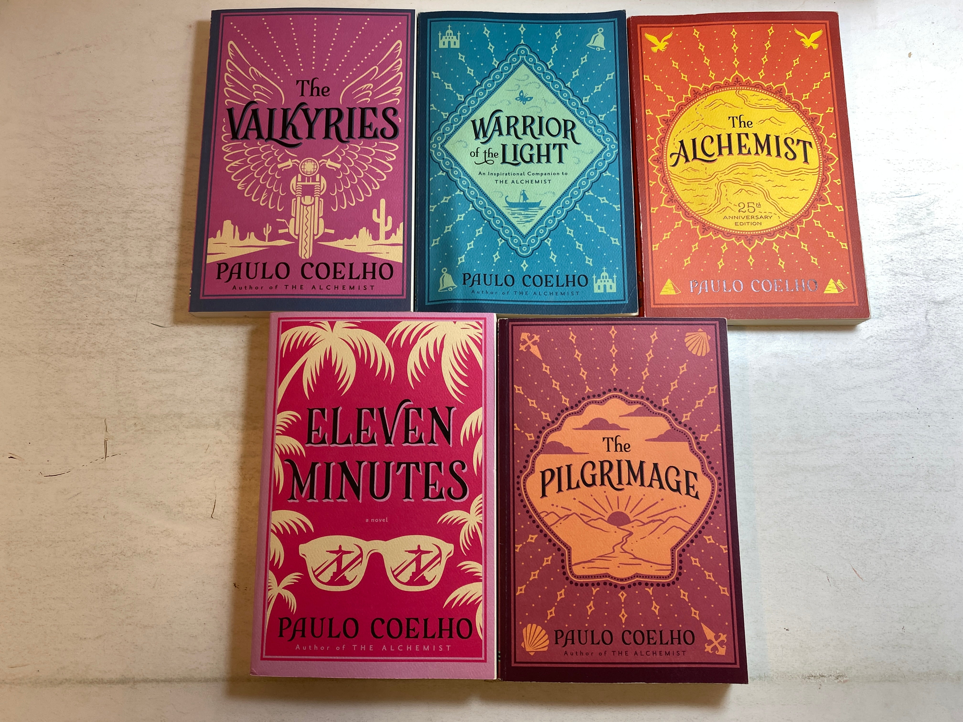 Lot of 5 Paulo Coelho Paperbacks Alchemist 1995-2014