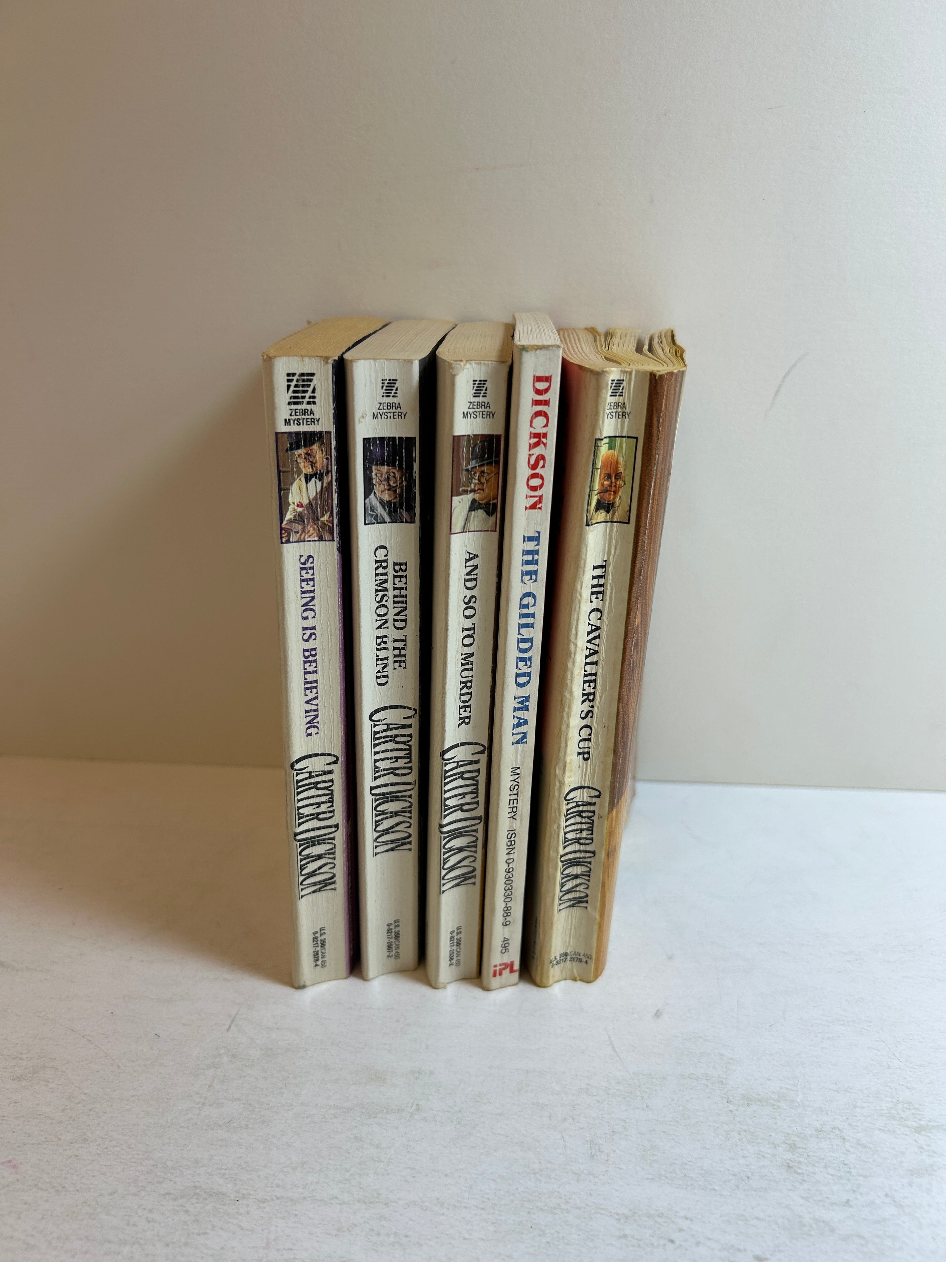 Lot of 5 " Sir Henry Merrivale" Series by Carter Dickson Mystery Zebra/iPL SC